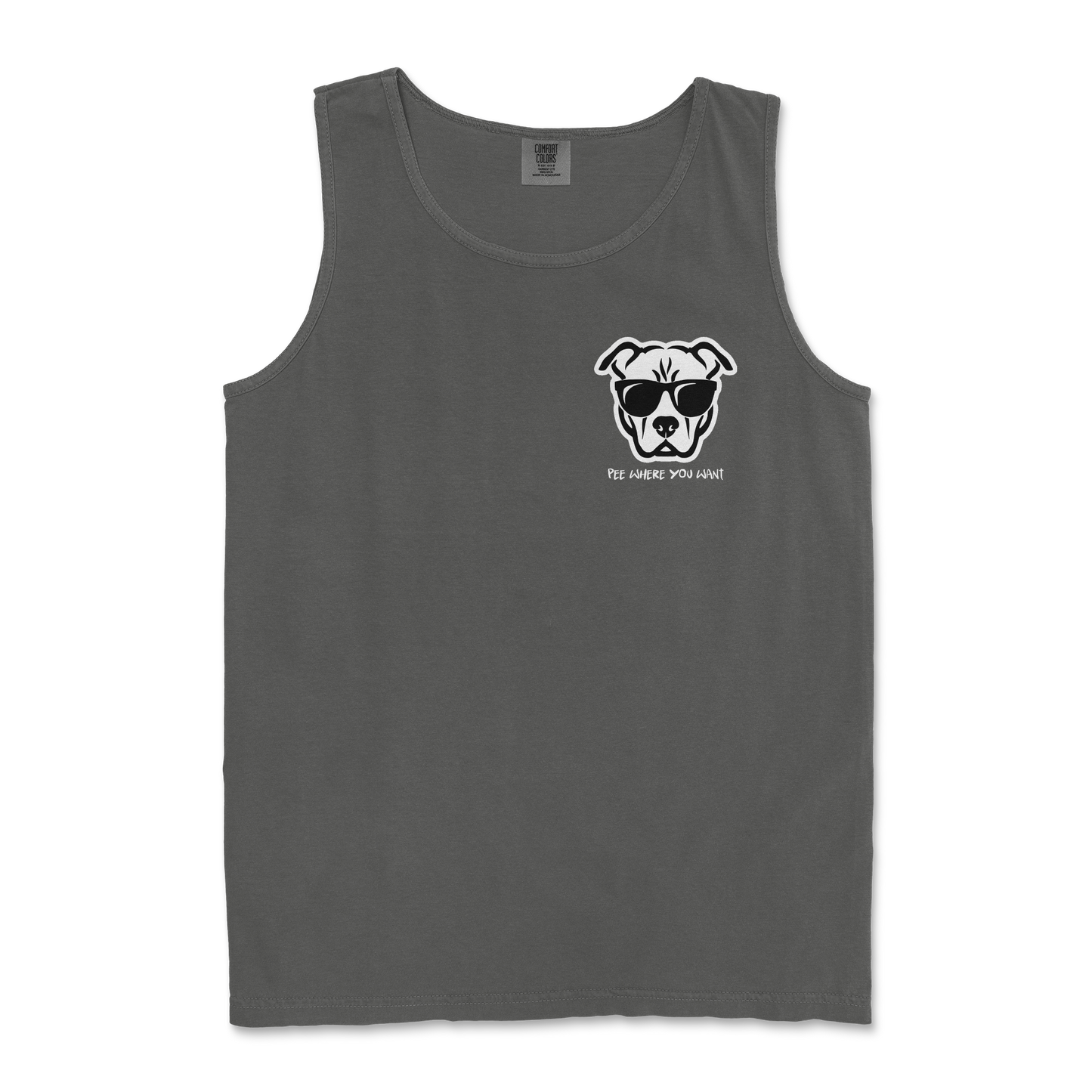 Comfort Colors Tank Top Pee Where You Want in Pepper
