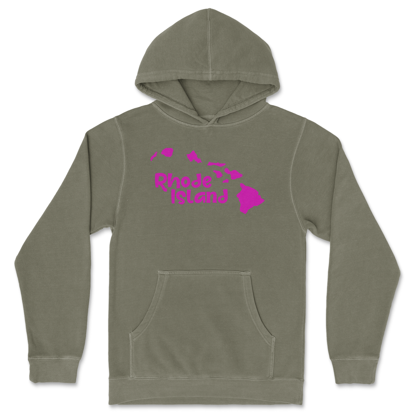 Independent Clothing Co. Hoodie Rhode Island in Olive