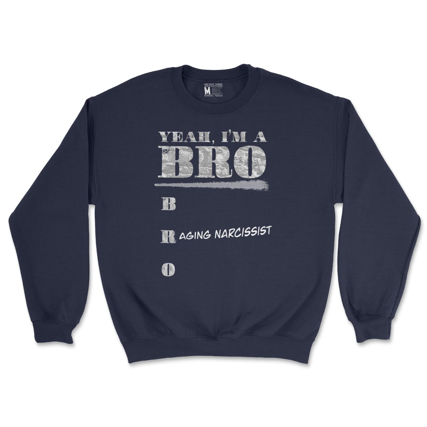 Gildan SoftStyle Crew Neck Im Your Bro in Navy
