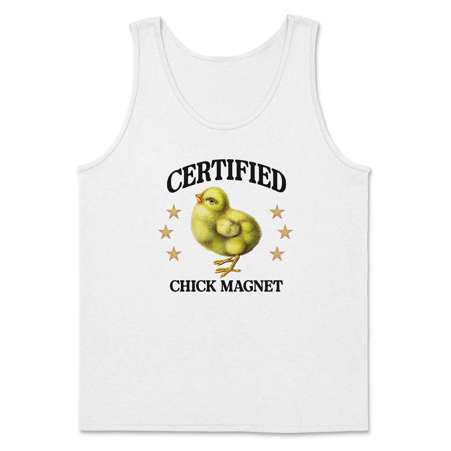 Heavy Blend Tank Top Chick Magnet in White