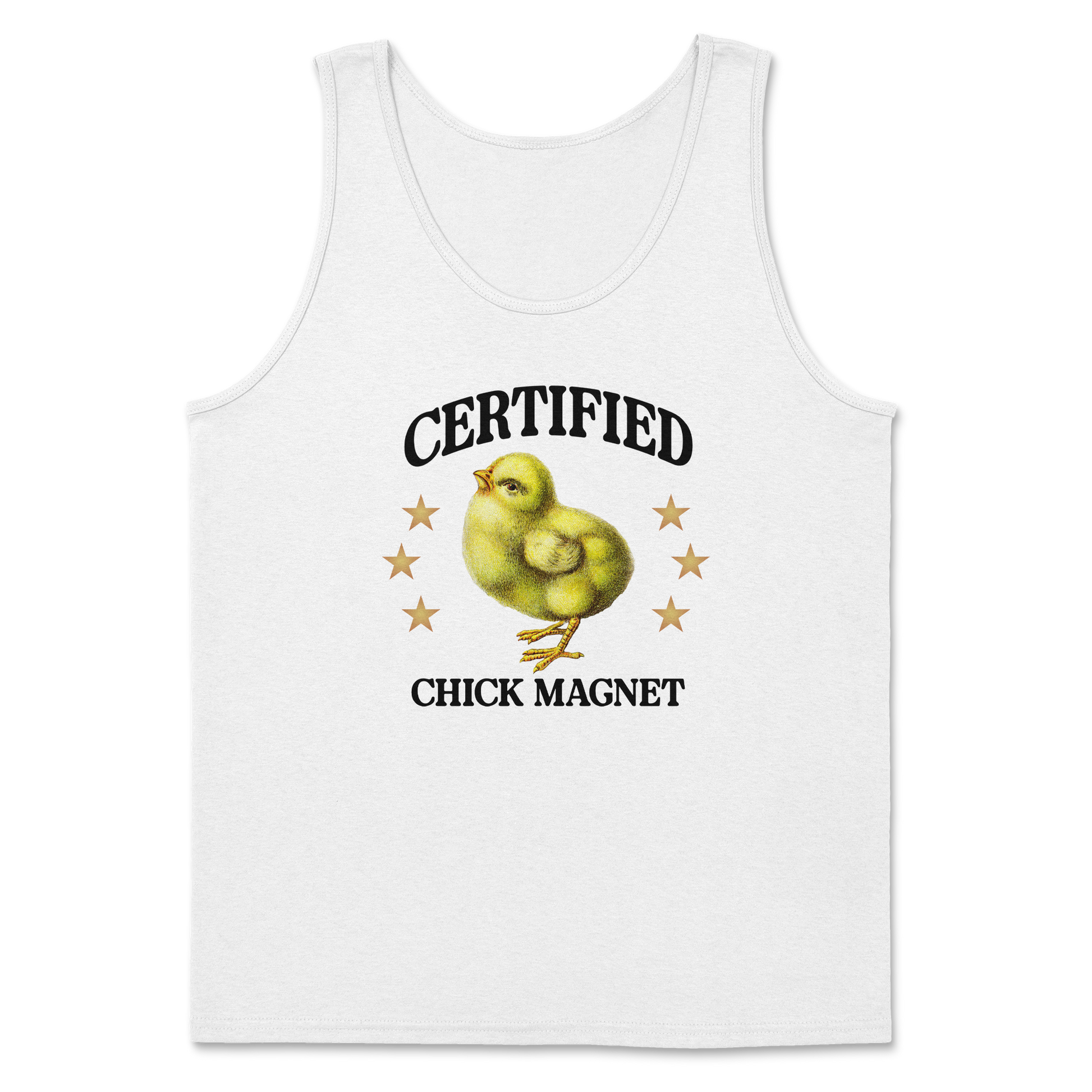 Heavy Blend Tank Top Chick Magnet in White