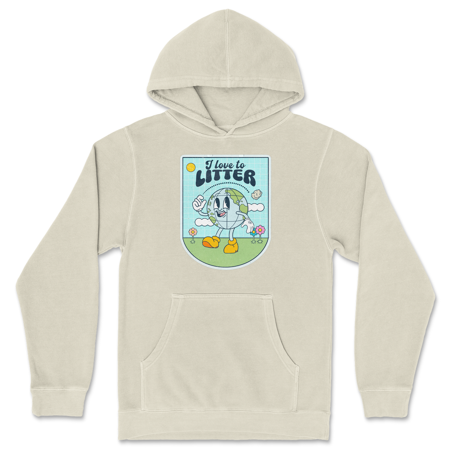 Independent Clothing Co. Hoodie Earth Day in Ivory