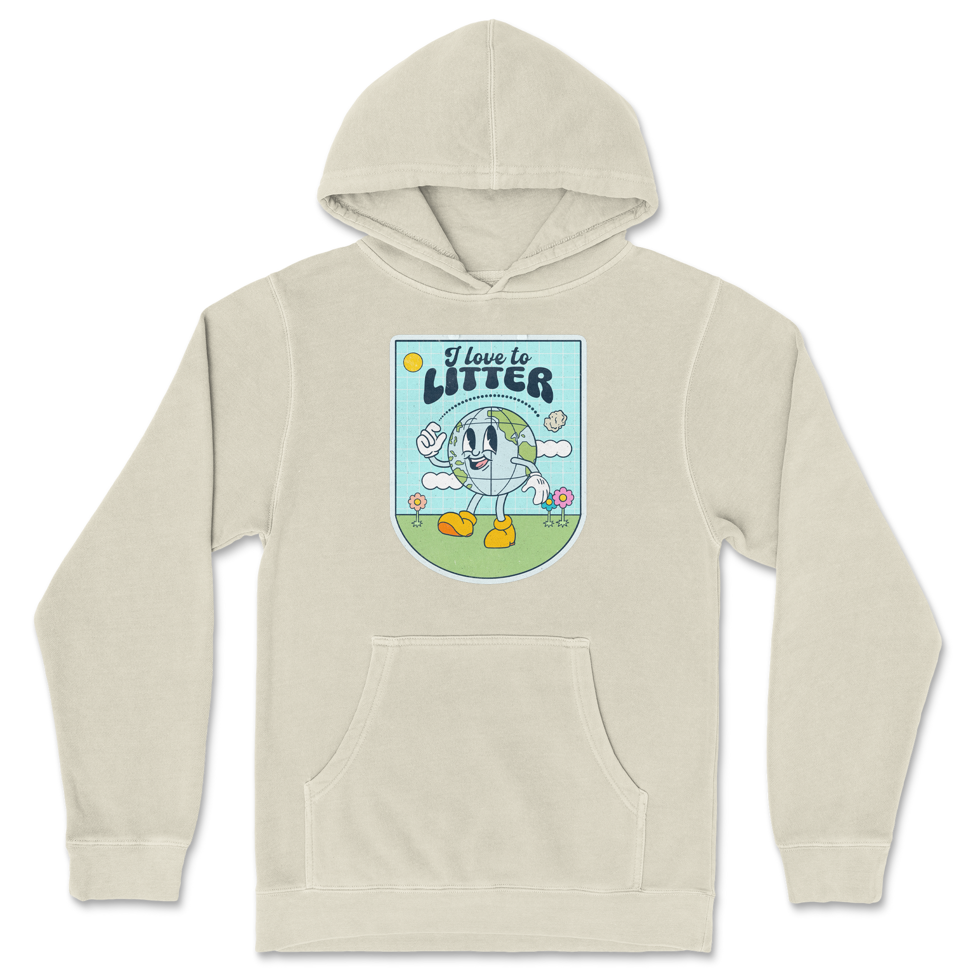 Independent Clothing Co. Hoodie Earth Day in Ivory