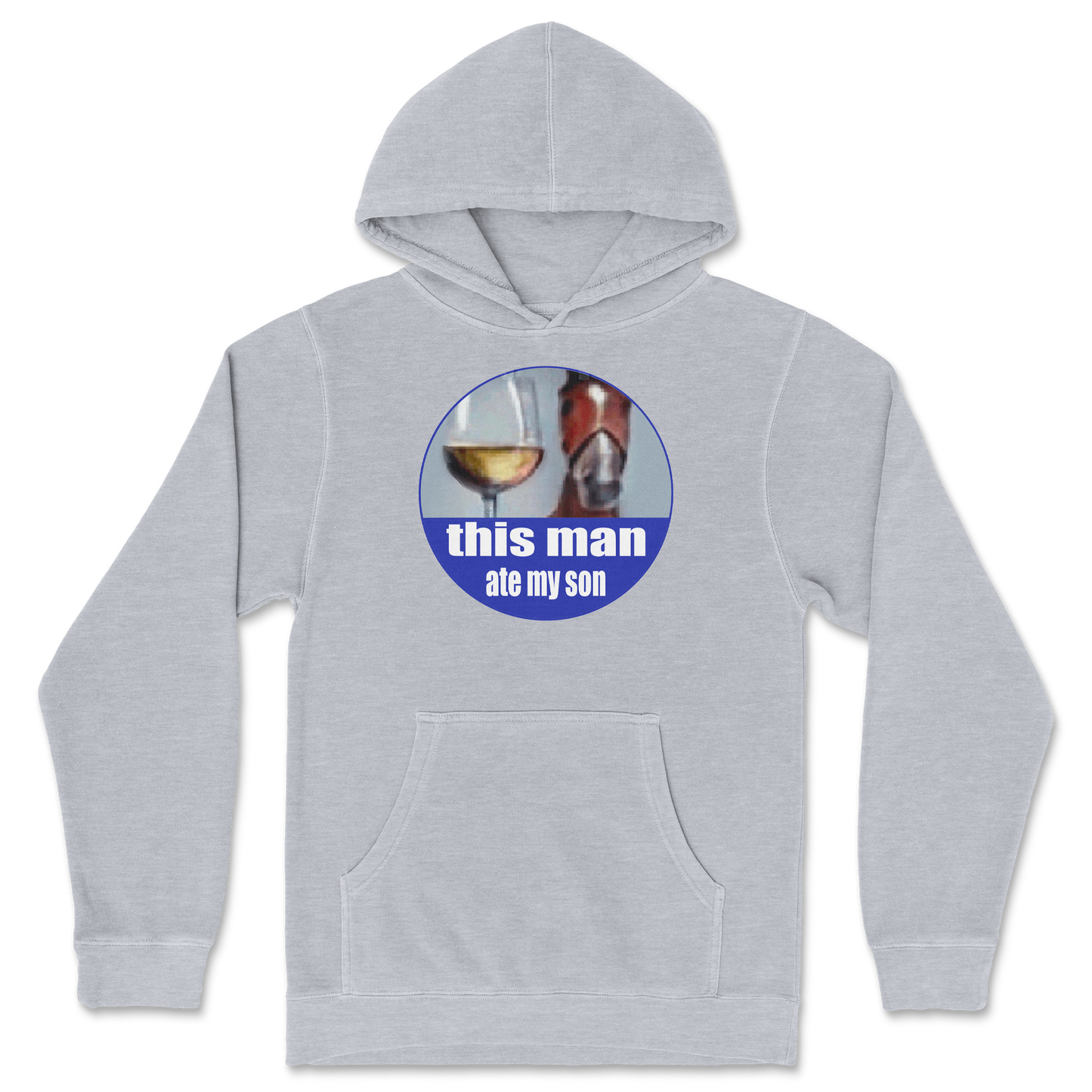 Independent Clothing Co. Hoodie This Man Ate My Son in Grey-Heather