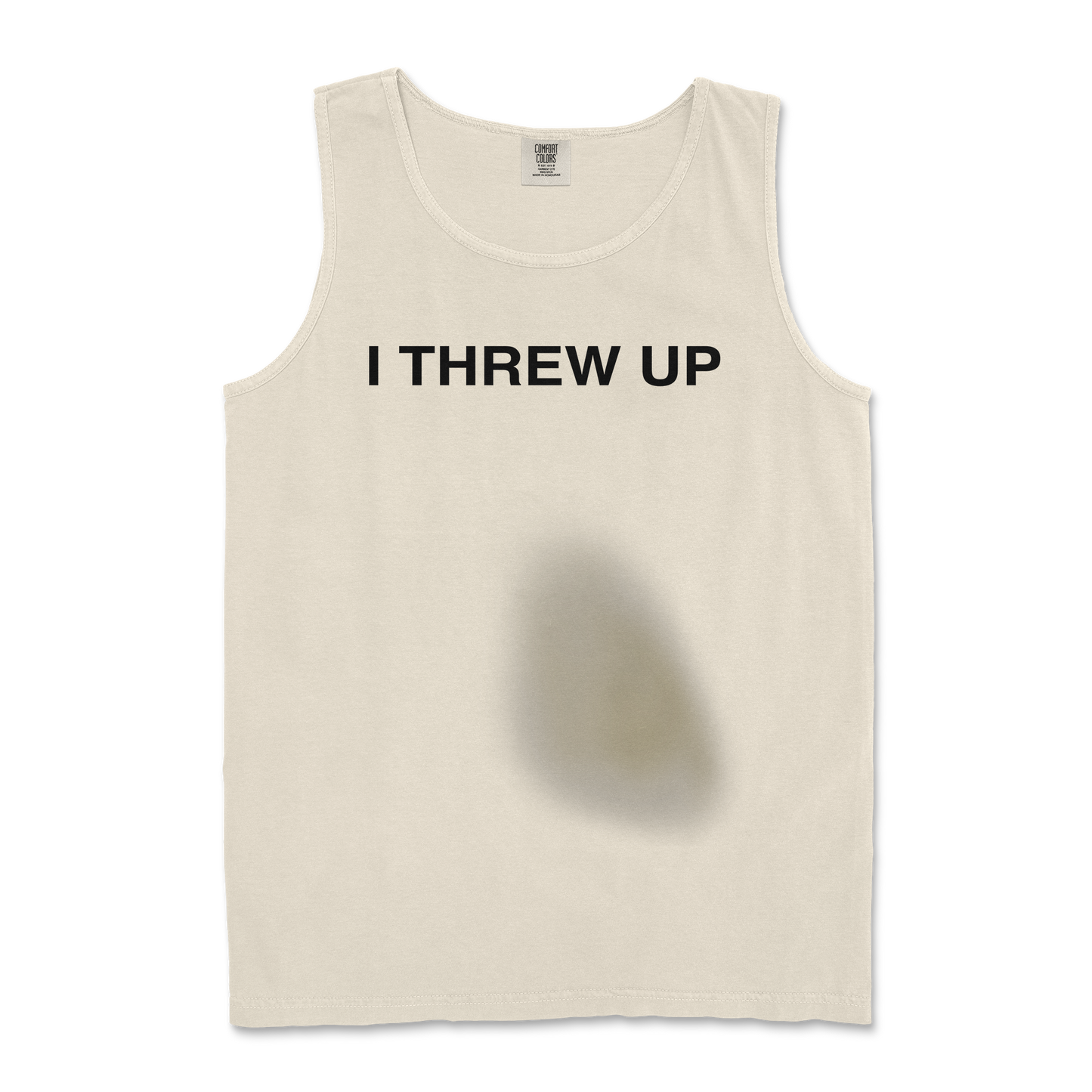 Comfort Colors Tank Top Mom I Threw Up in Ivory