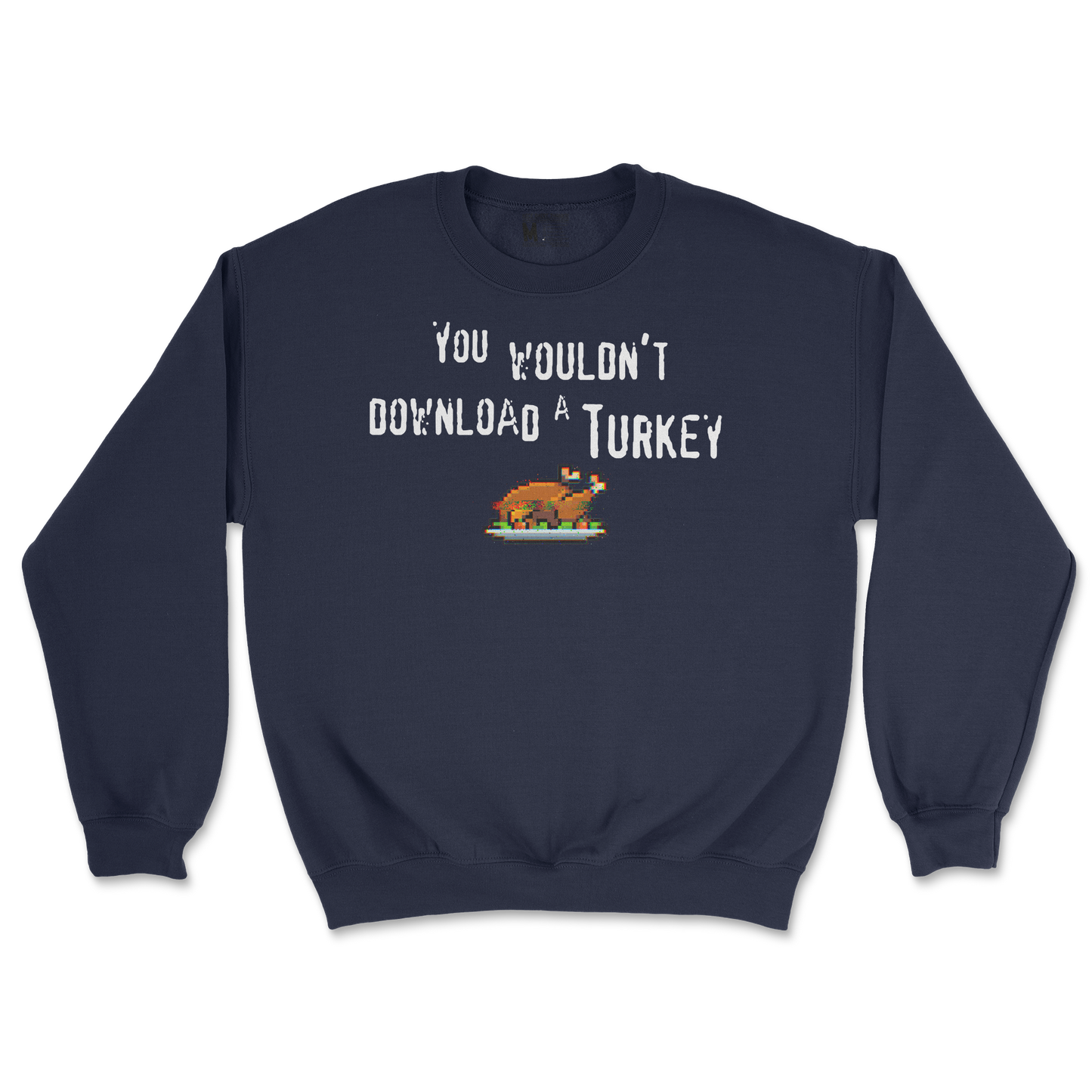 Gildan SoftStyle Crew Neck Downloadable Turkey  in Navy