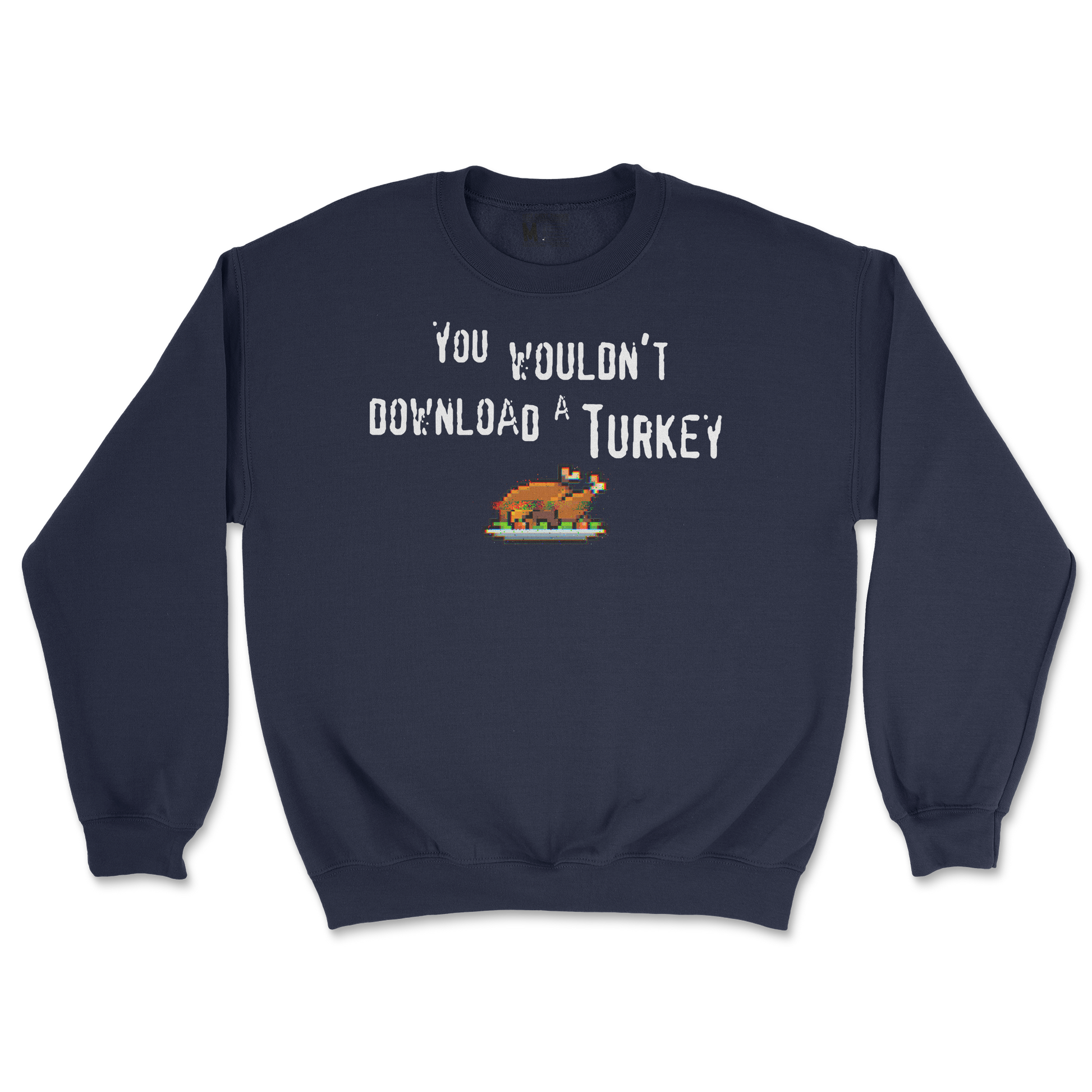 Gildan SoftStyle Crew Neck Downloadable Turkey  in Navy