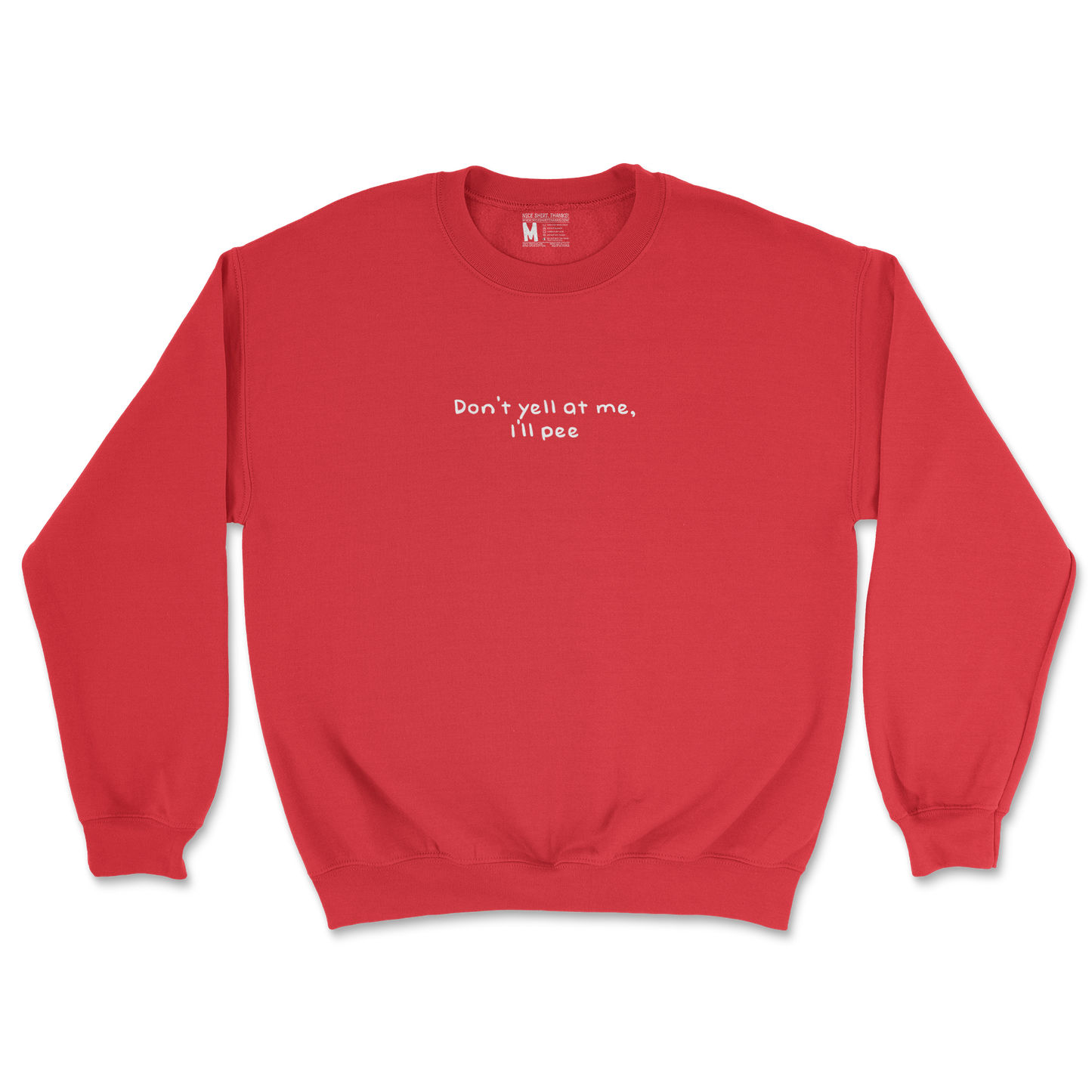 Gildan SoftStyle Crew Neck Dont Yell in Red