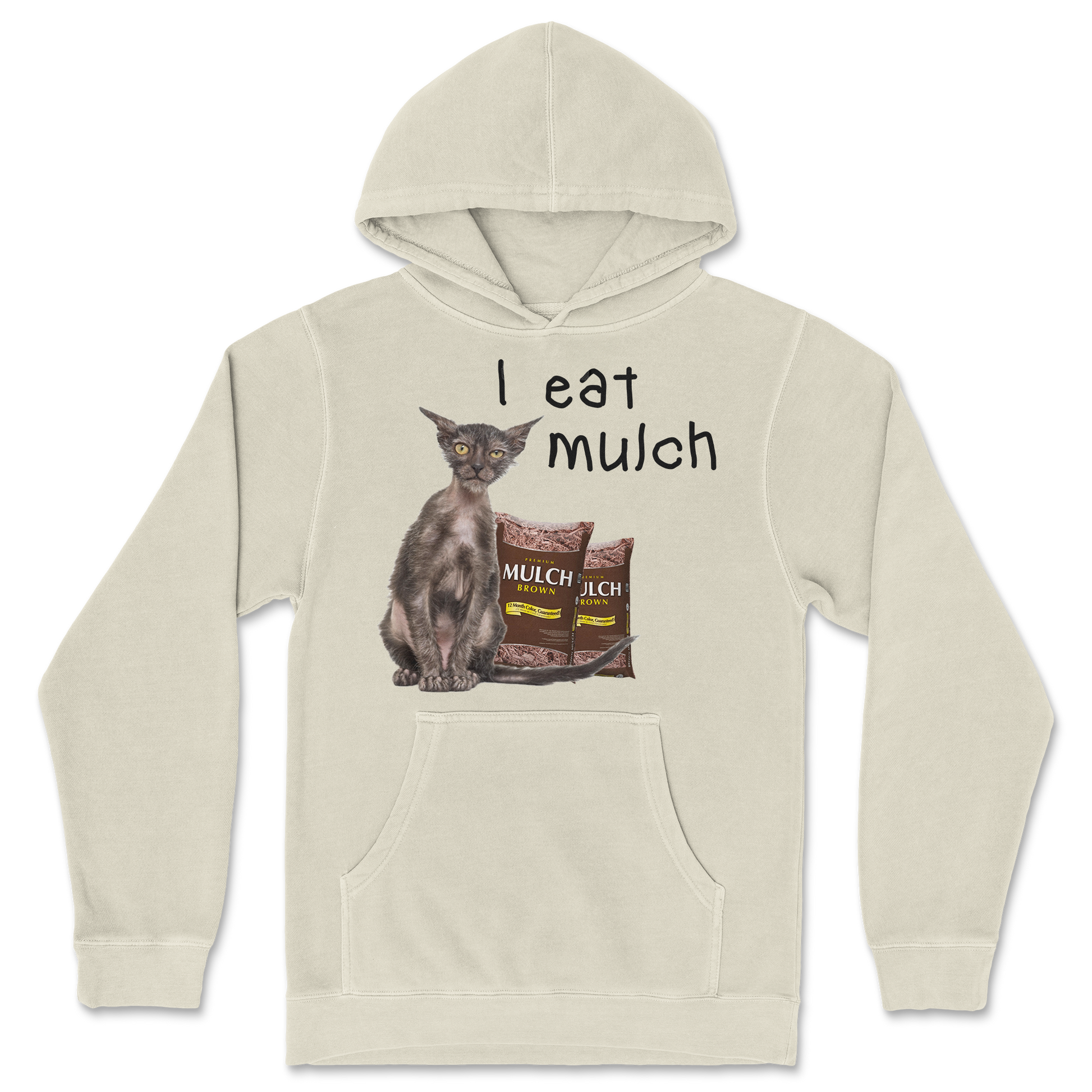Independent Clothing Co. Hoodie I Eat Mulch in Ivory