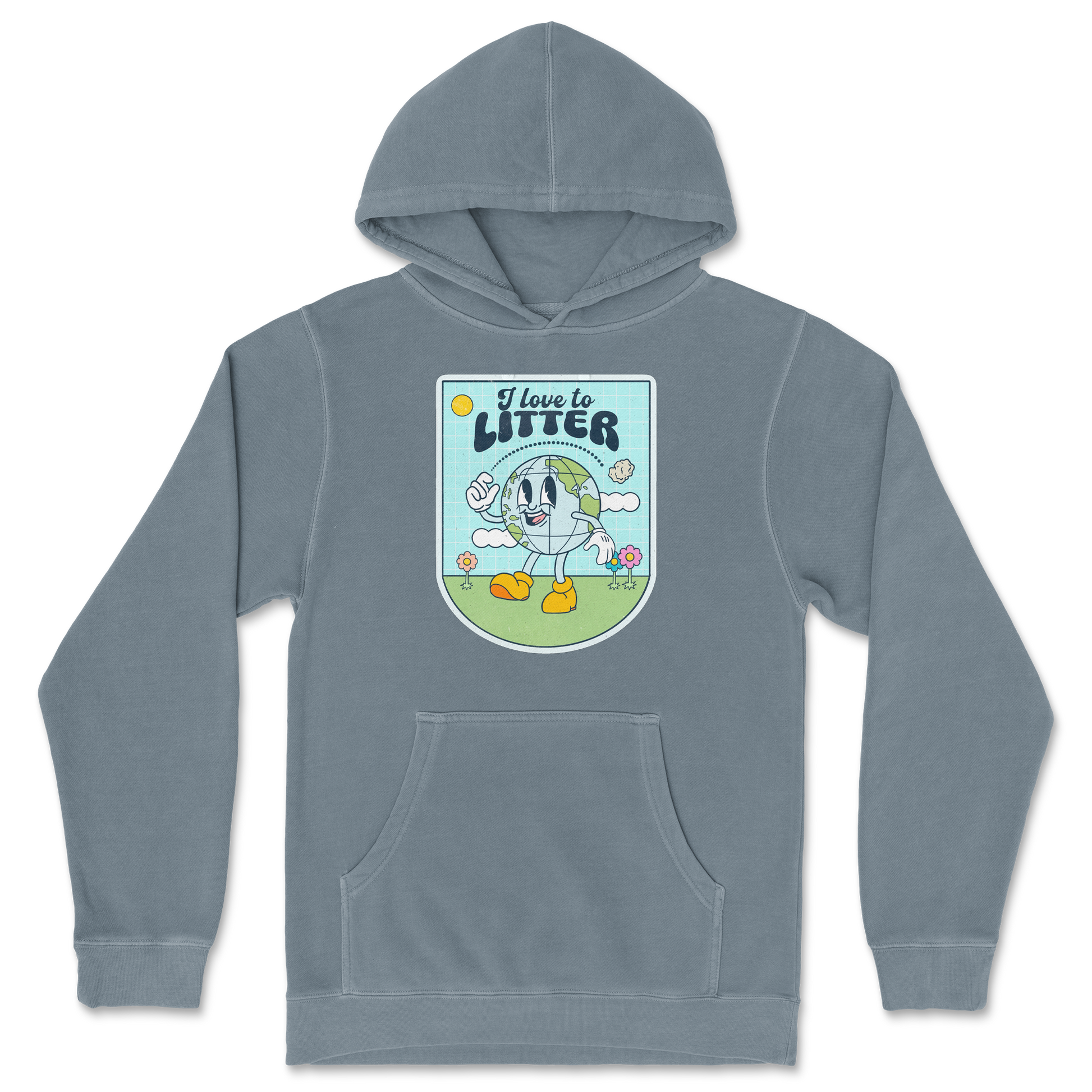 Independent Clothing Co. Hoodie Earth Day in Blue Magic