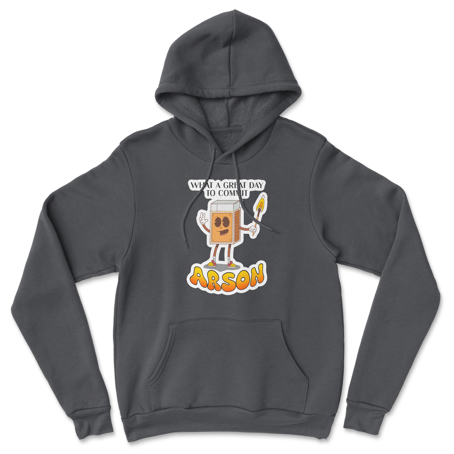 Heavy Blend Hoodie Commit Arson in Black