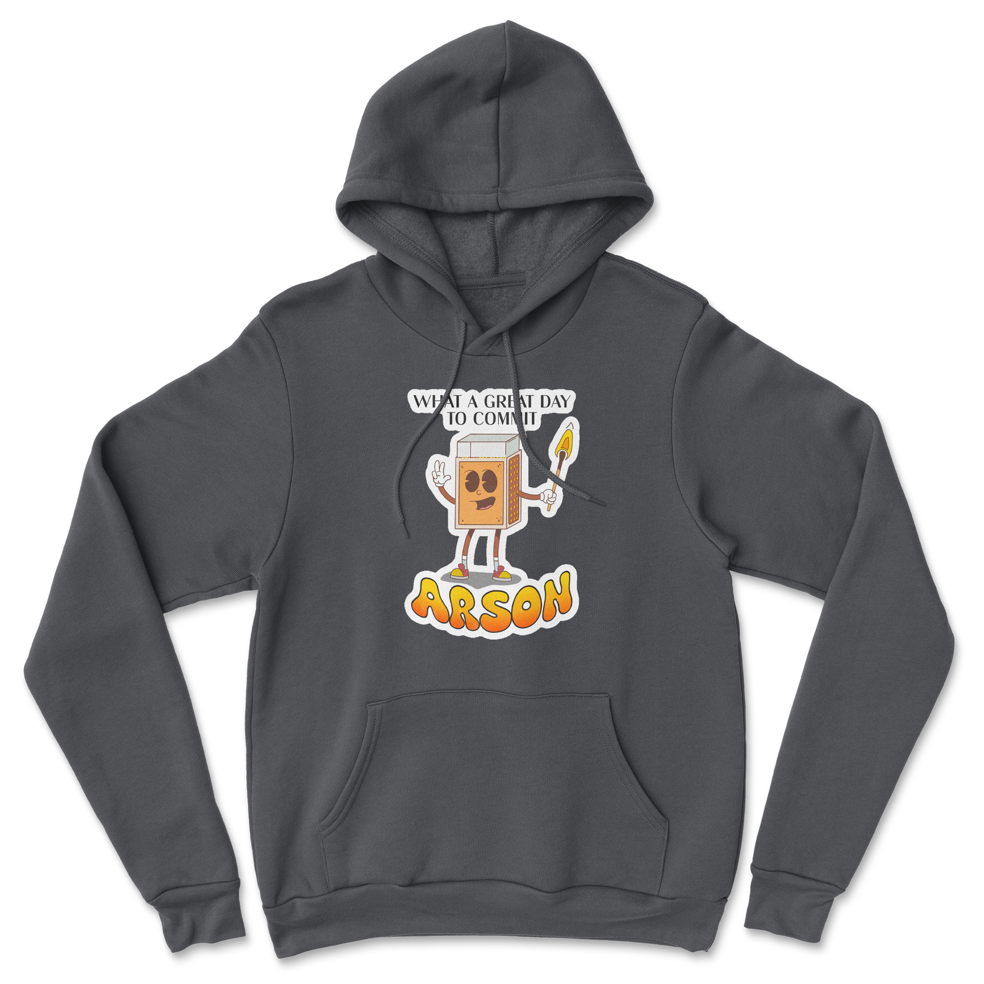 Heavy Blend Hoodie Commit Arson in Black
