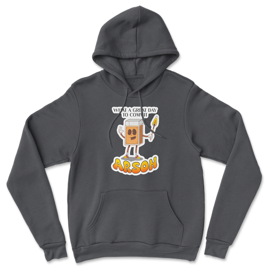 Heavy Blend Hoodie Commit Arson in Black