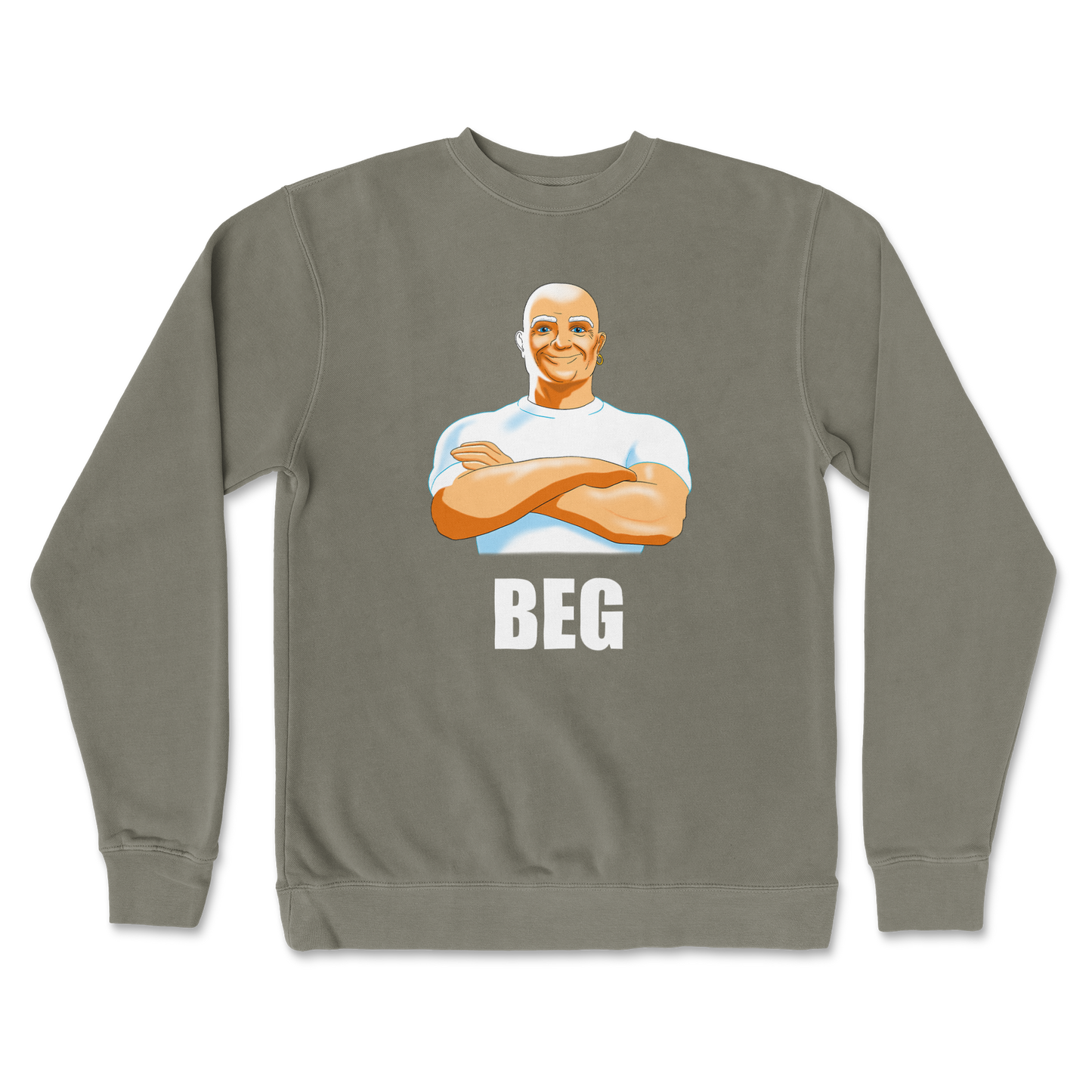 Independent Clothing Co. Crew Neck Beg in Army