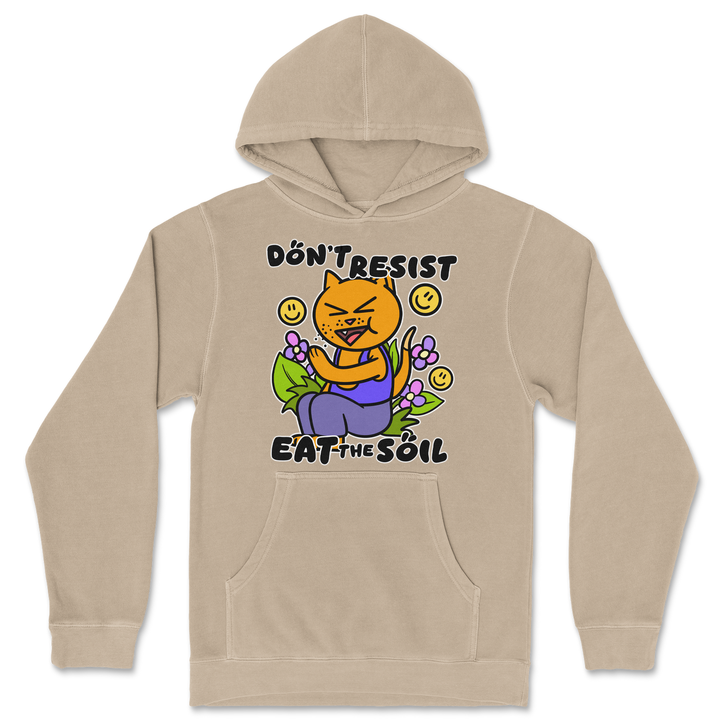 Independent Clothing Co. Hoodie Eat The Soil in Sandstone
