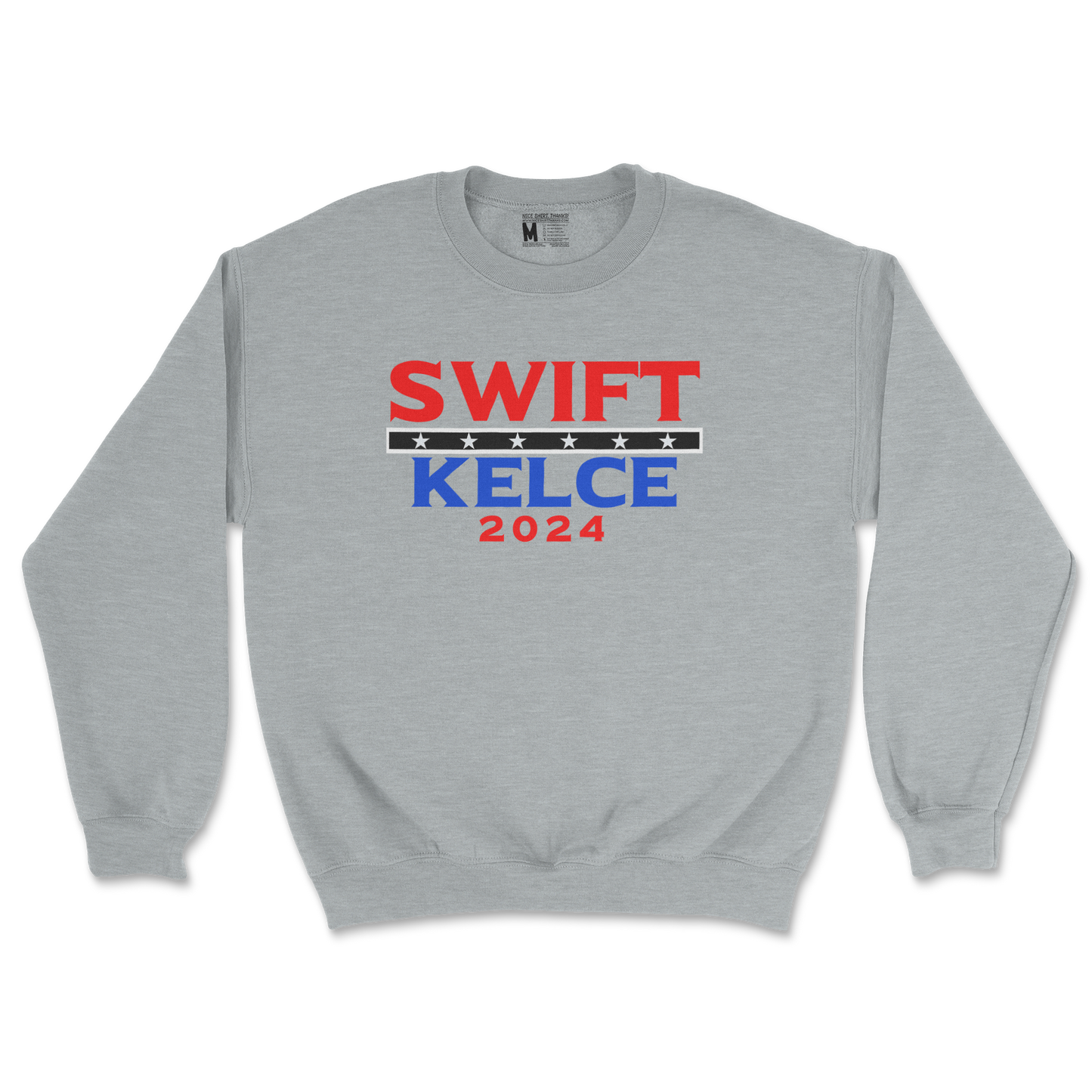 Gildan SoftStyle Crew Neck Swift Kelce 2024 in Sports Grey
