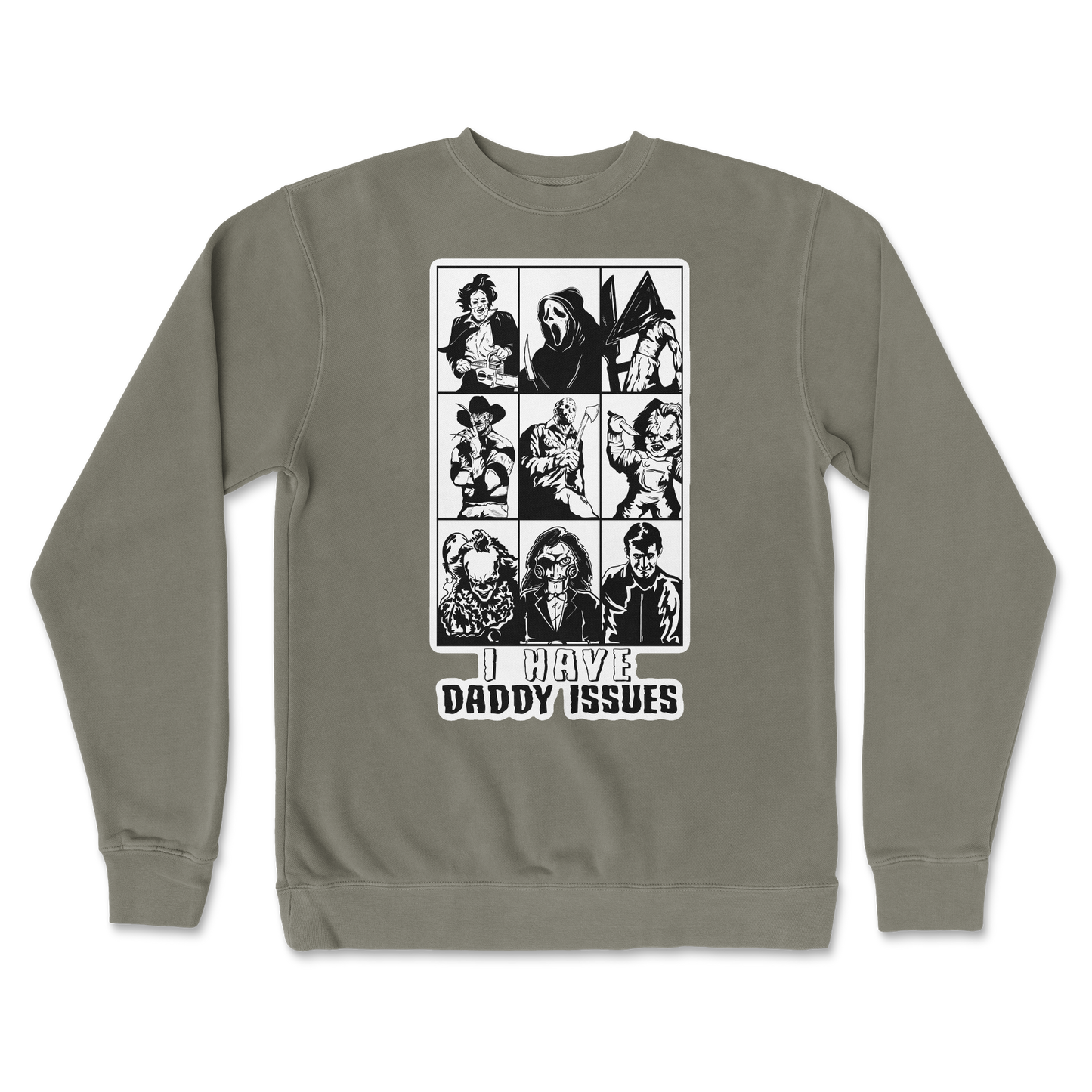 Independent Clothing Co. Crew Neck Daddy Issues  in Army