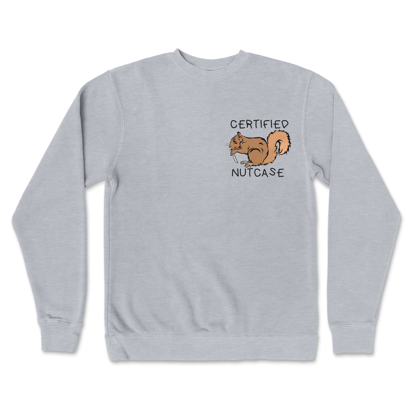 Independent Clothing Co. Crew Neck Nutcase in Grey-Heather