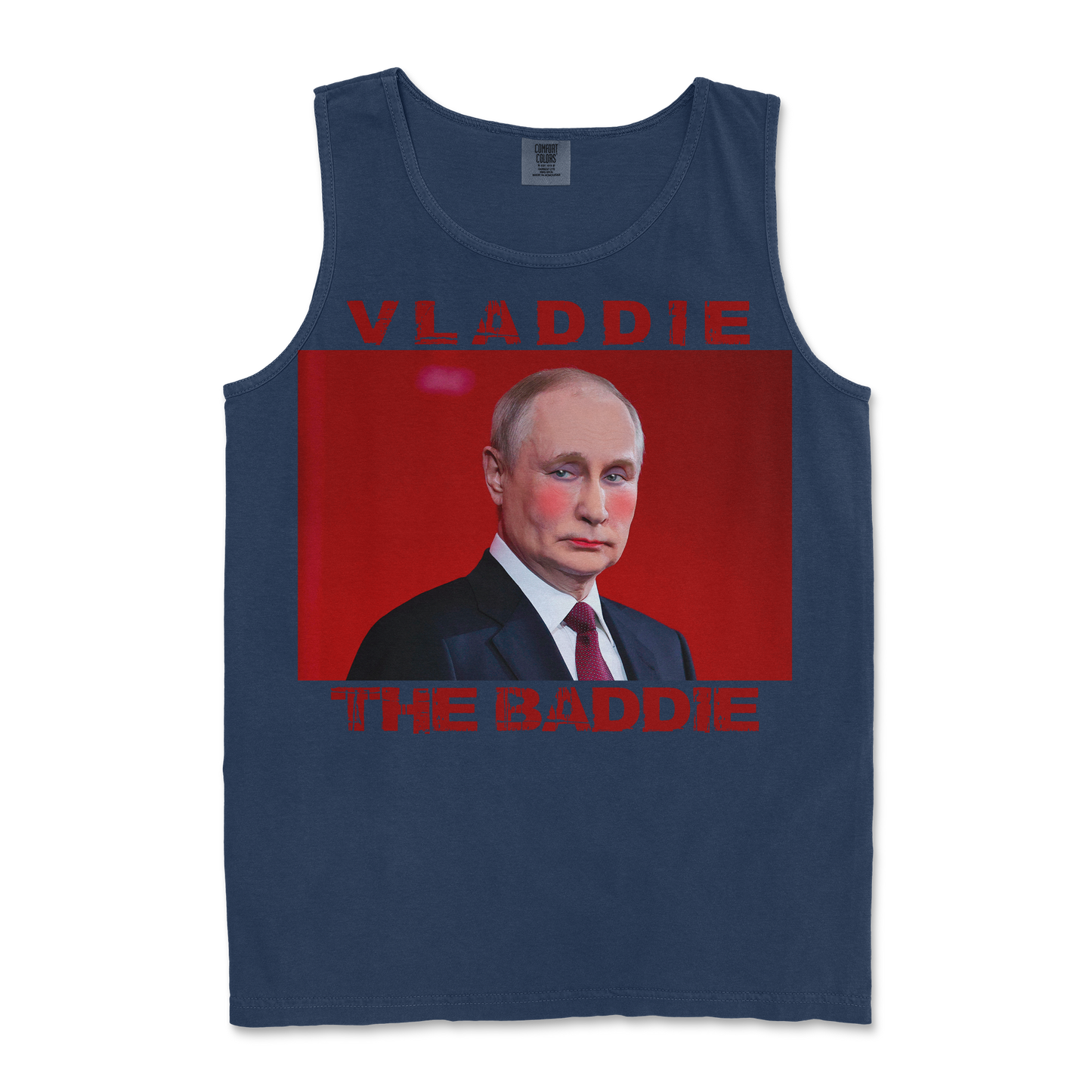 Comfort Colors Tank Top Vladdie The Baddie in TrueNavy