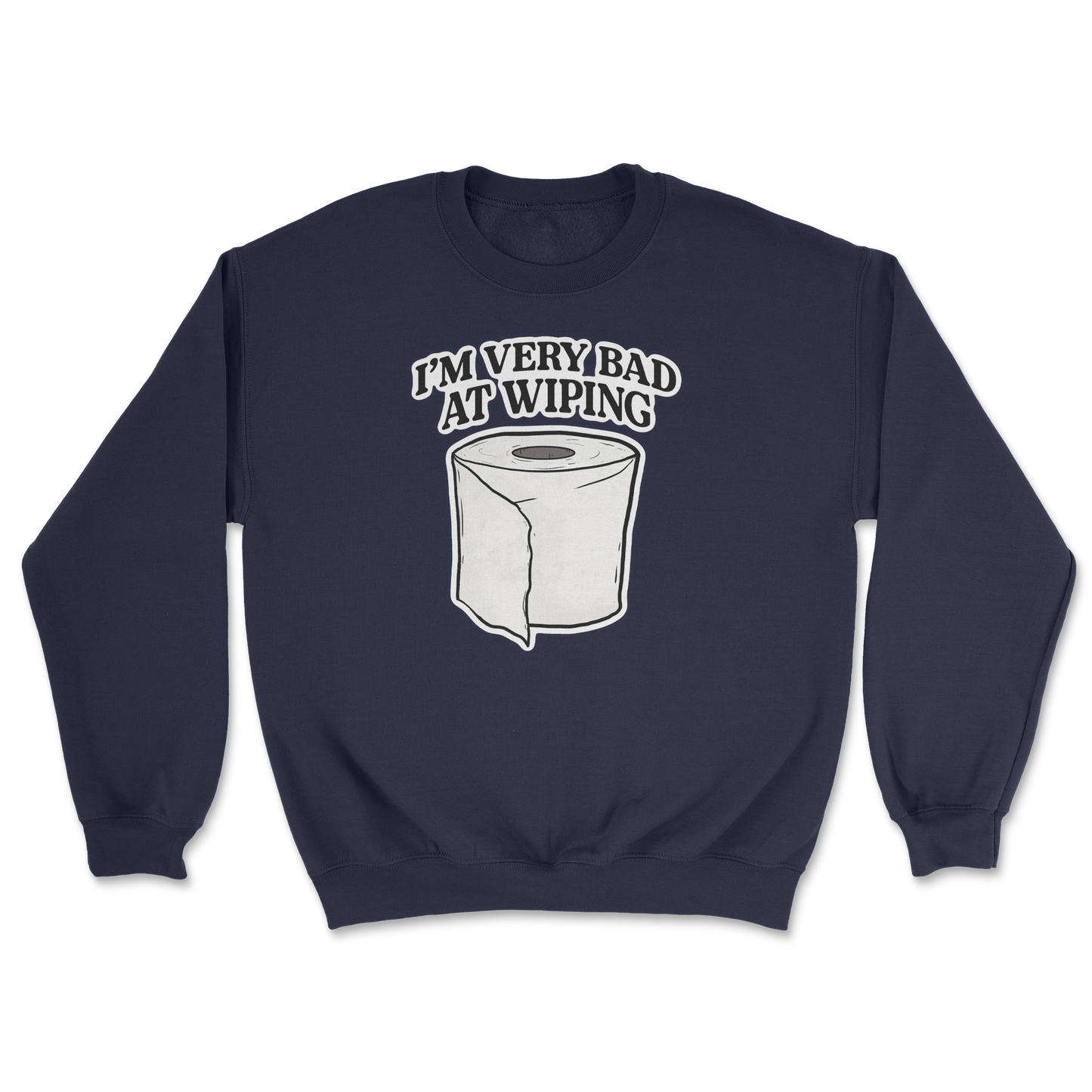 Heavy Blend Crew Neck Bad Wiper in Navy
