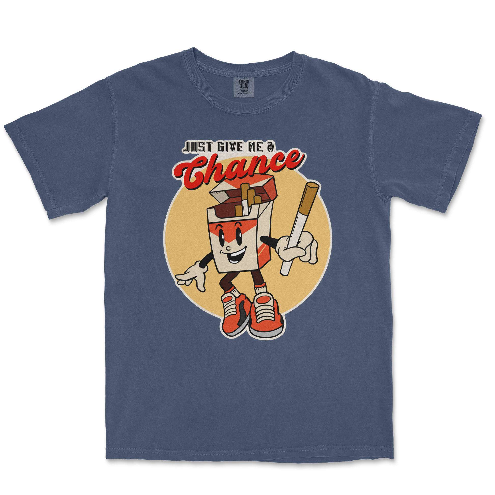 Comfort Colors T-Shirt Vintage Cigarette in Midnight