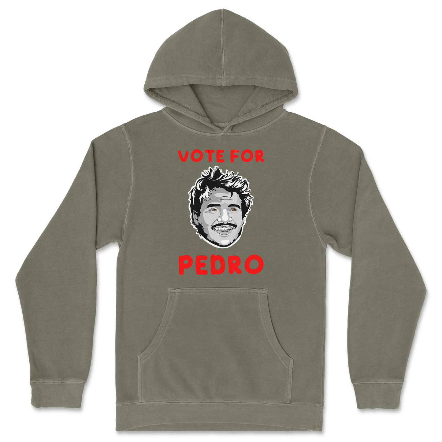 Independent Clothing Co. Hoodie Vote For Pedro in Olive