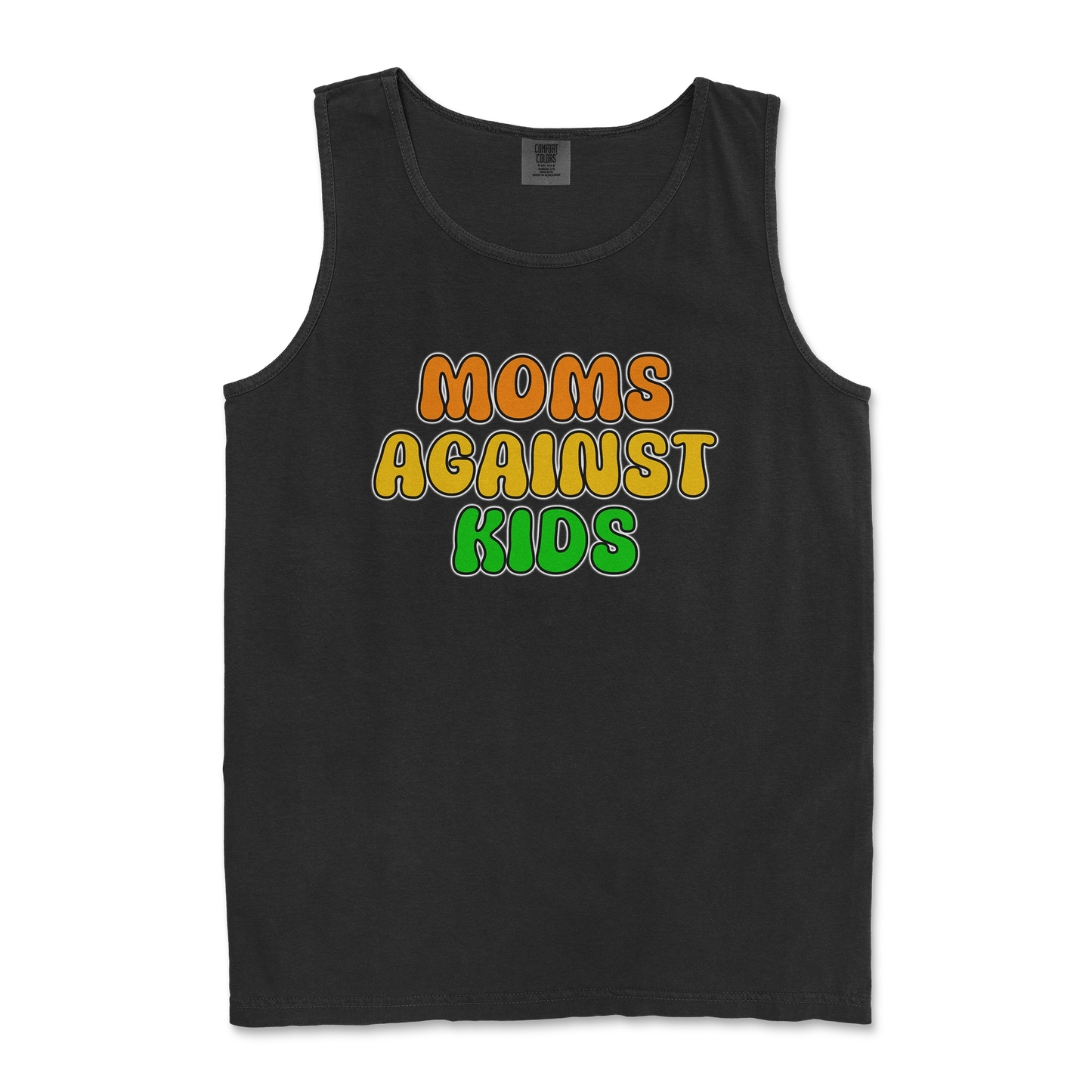 Comfort Colors Tank Top Moms Agianst Kids in Black