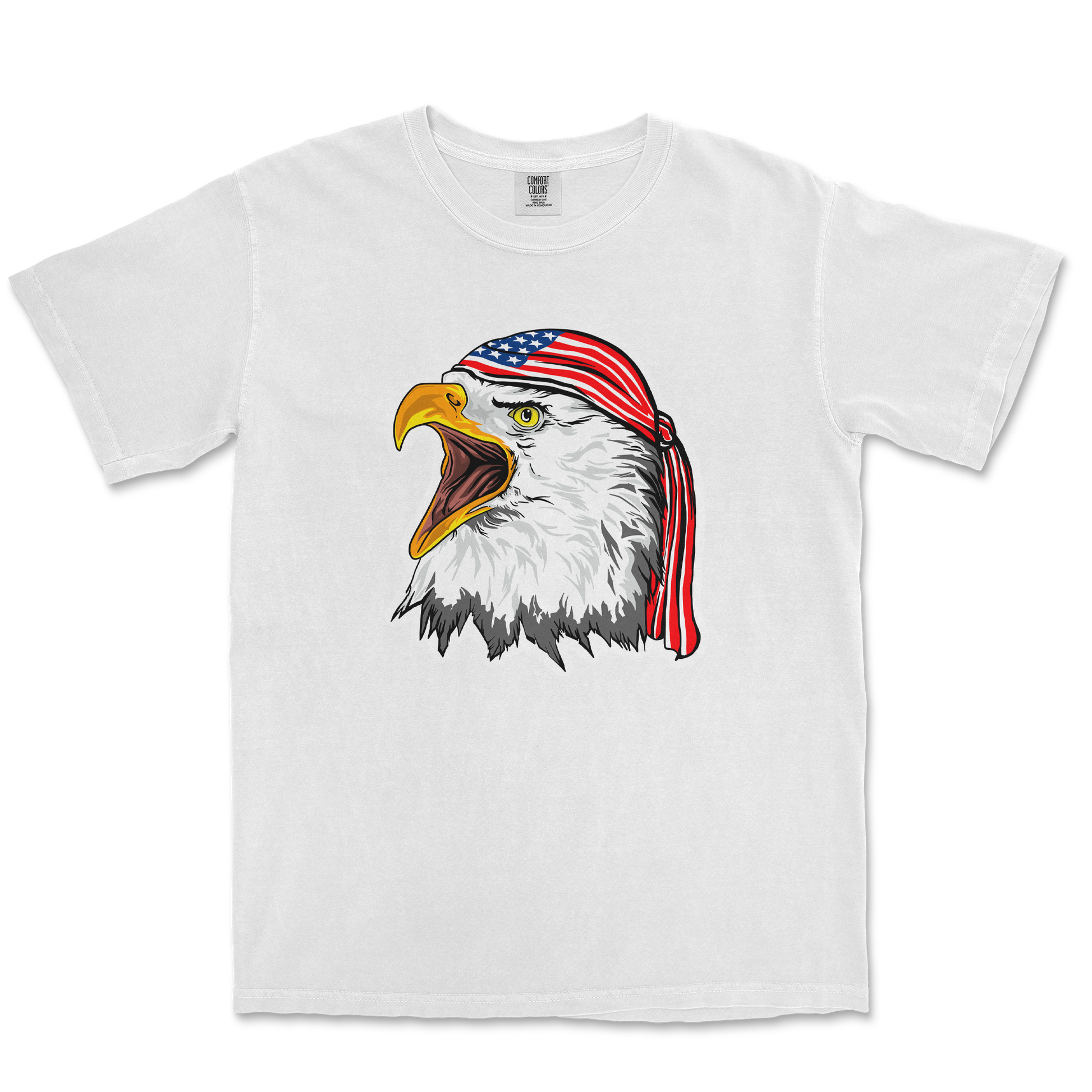 Comfort Colors T-Shirt Freedom Eagle in White