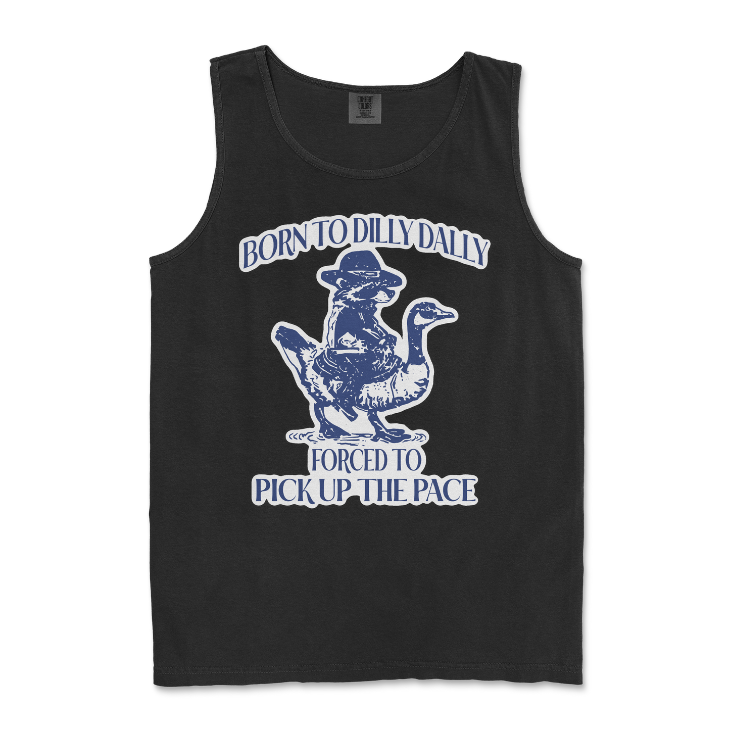 Comfort Colors Tank Top Dilly Dally in Black