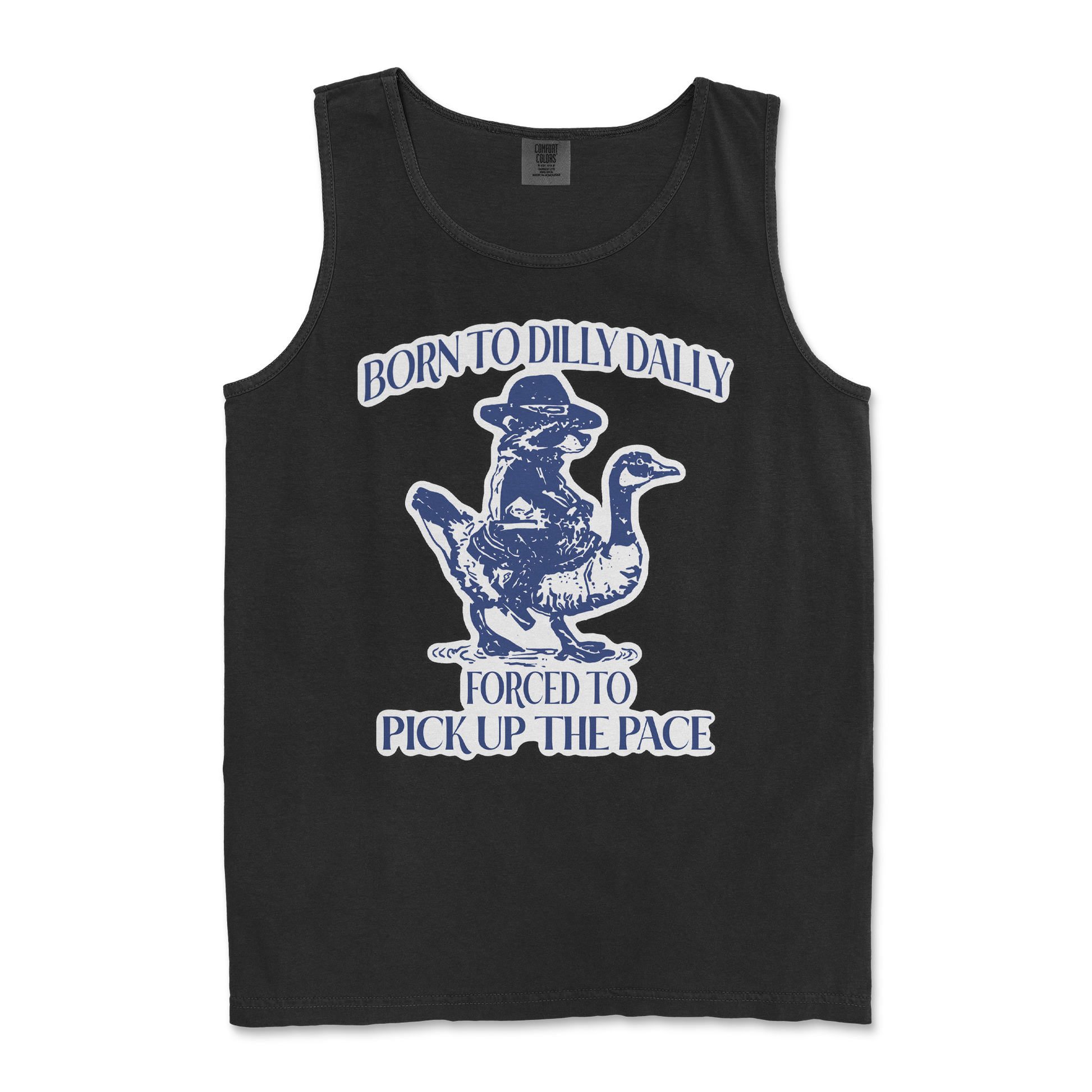 Comfort Colors Tank Top Dilly Dally  in Black