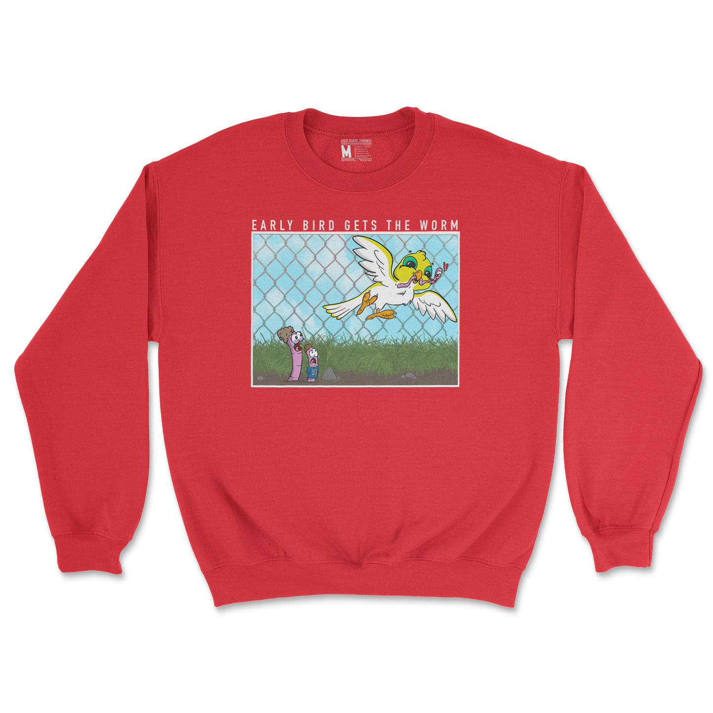 Gildan SoftStyle Crew Neck Early Bird in Red