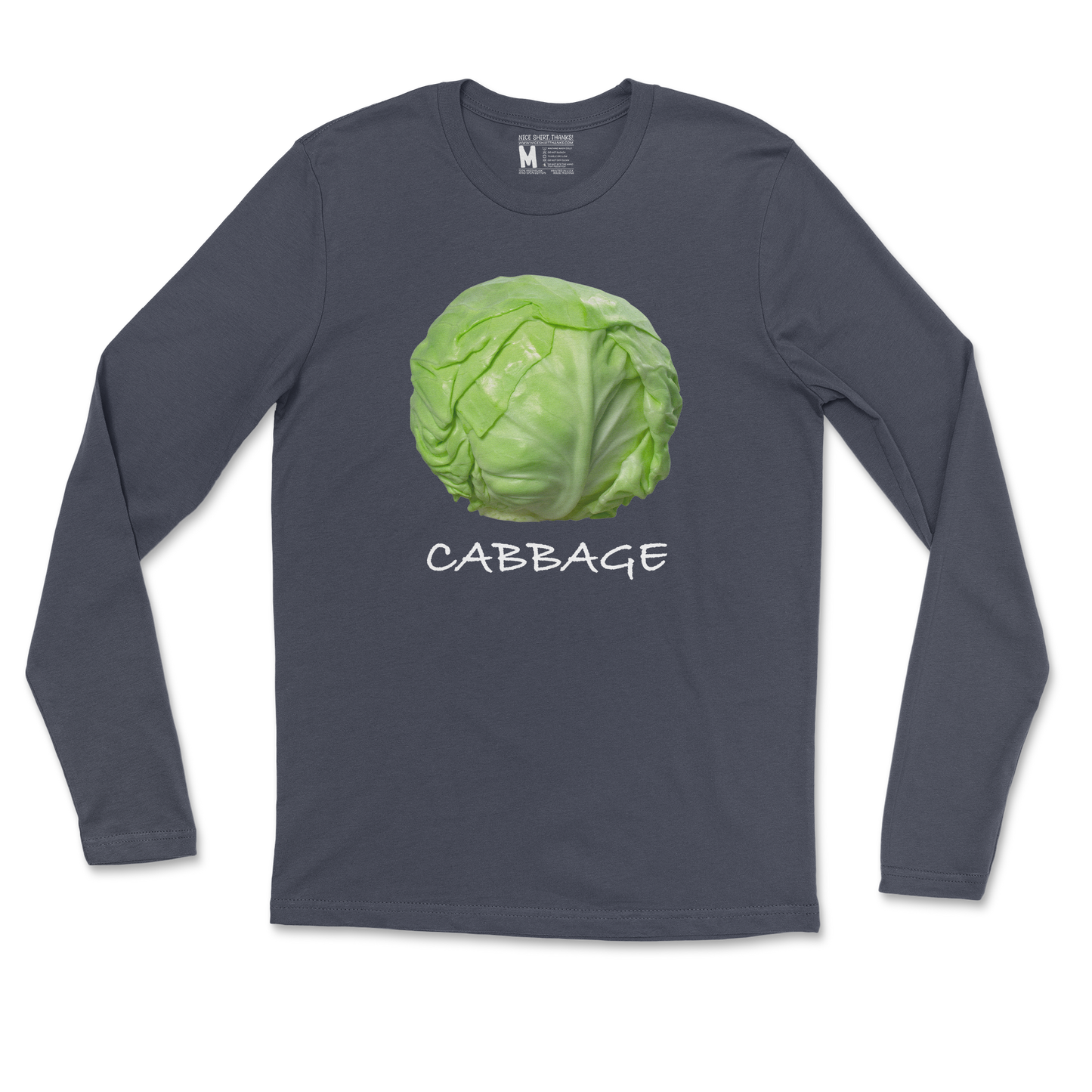 Gildan SoftStyle Long Sleeve Cabbage in Navy