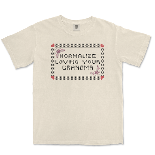 Comfort Colors T-Shirt Cross Stitch in Ivory