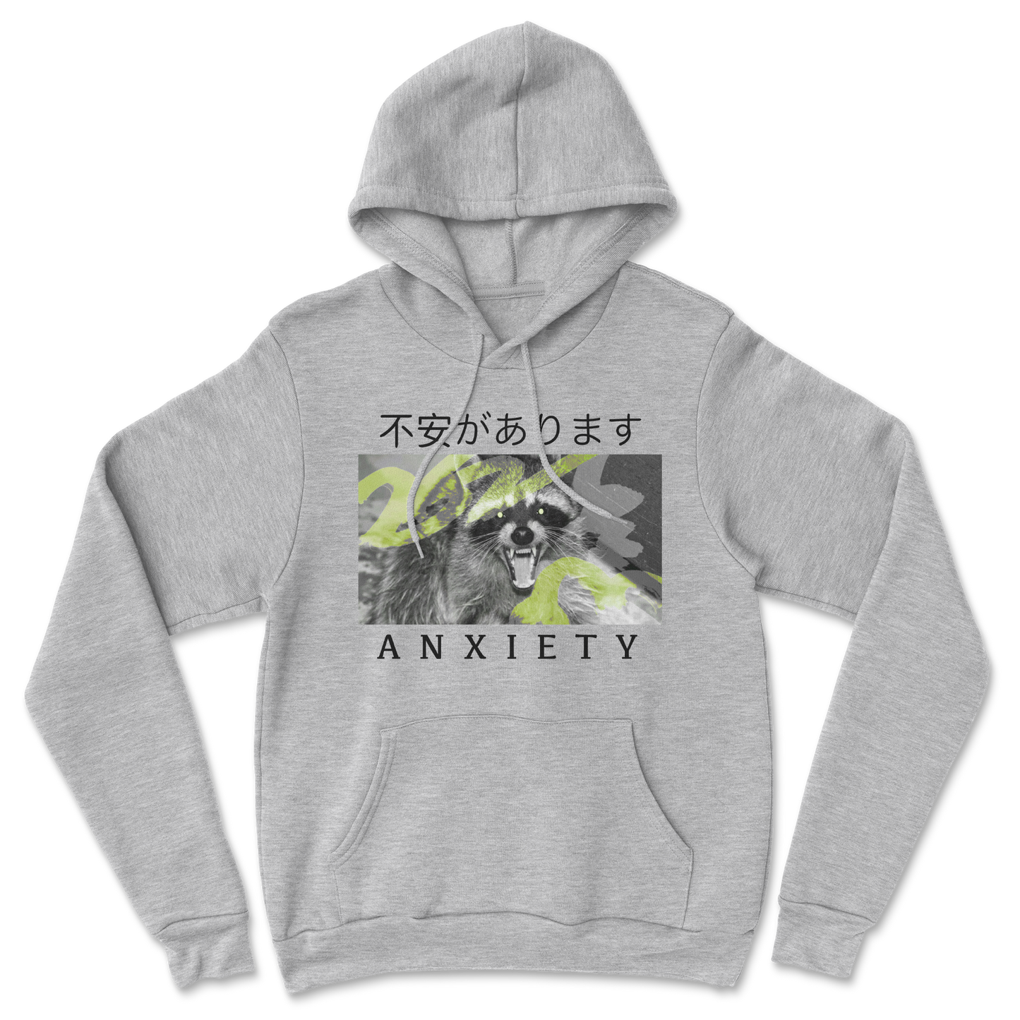 Heavy Blend Hoodie Anxiety in Grey Heather