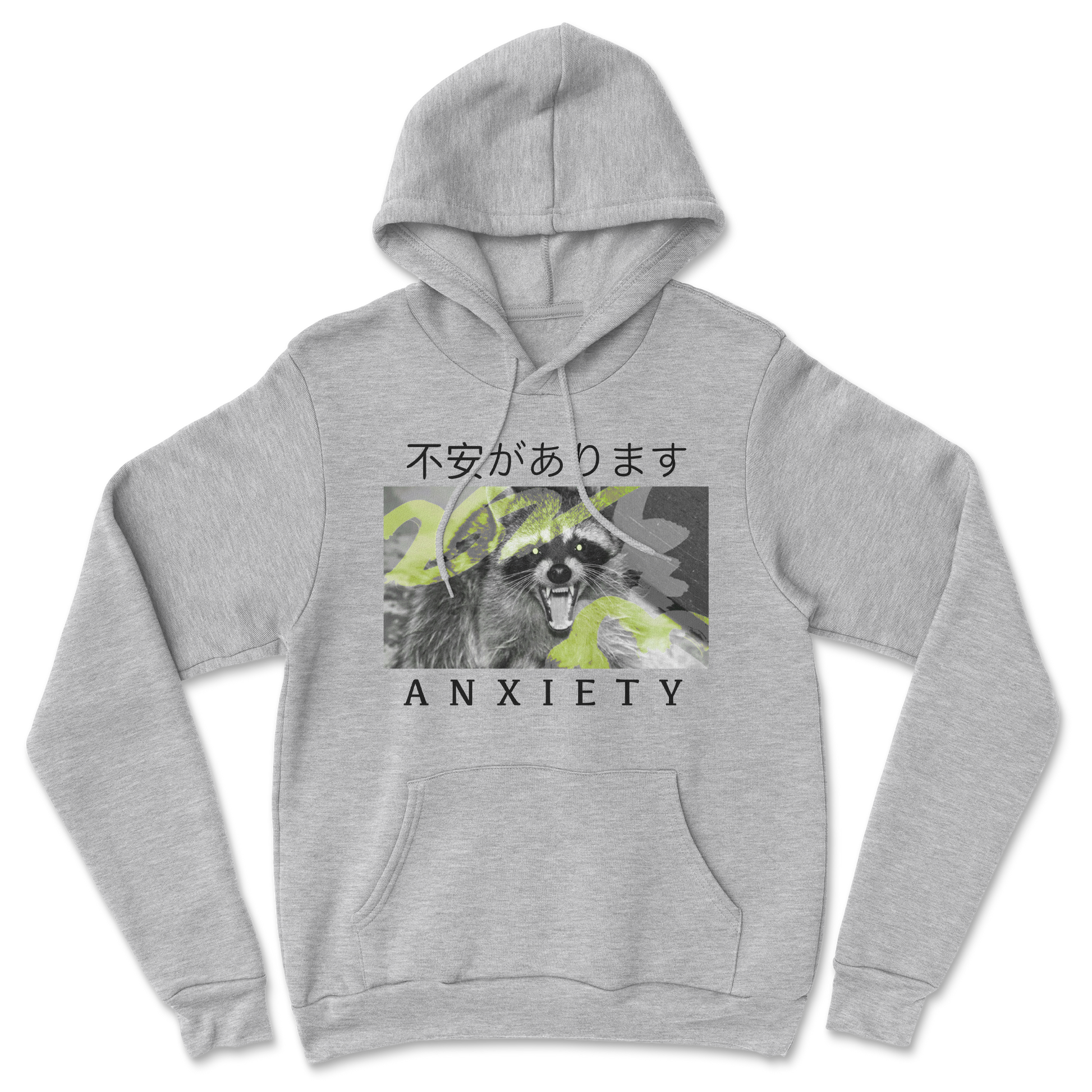 Heavy Blend Hoodie Anxiety in Grey Heather
