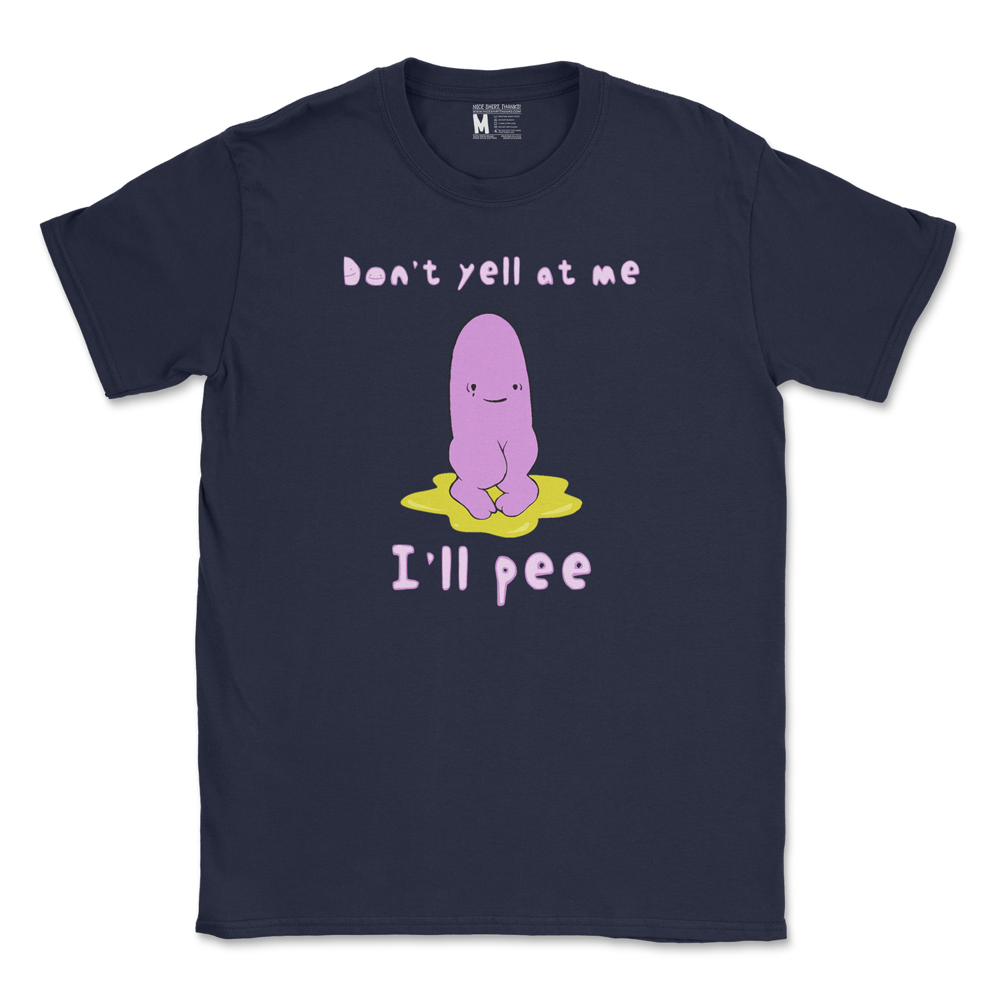 Gildan SoftStyle T-Shirt Dont Yell 2 in Navy