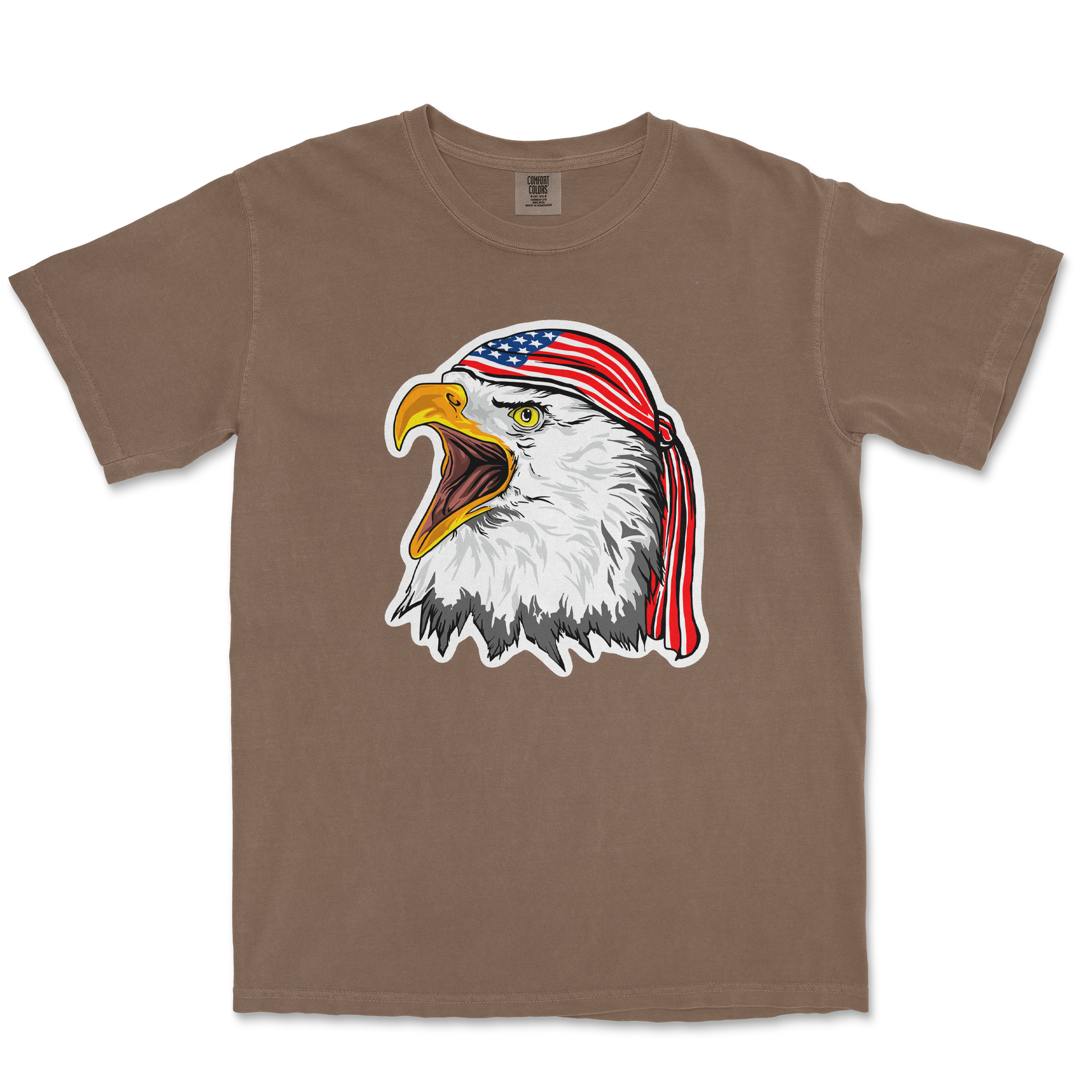 Comfort Colors T-Shirt Freedom Eagle in Espresso