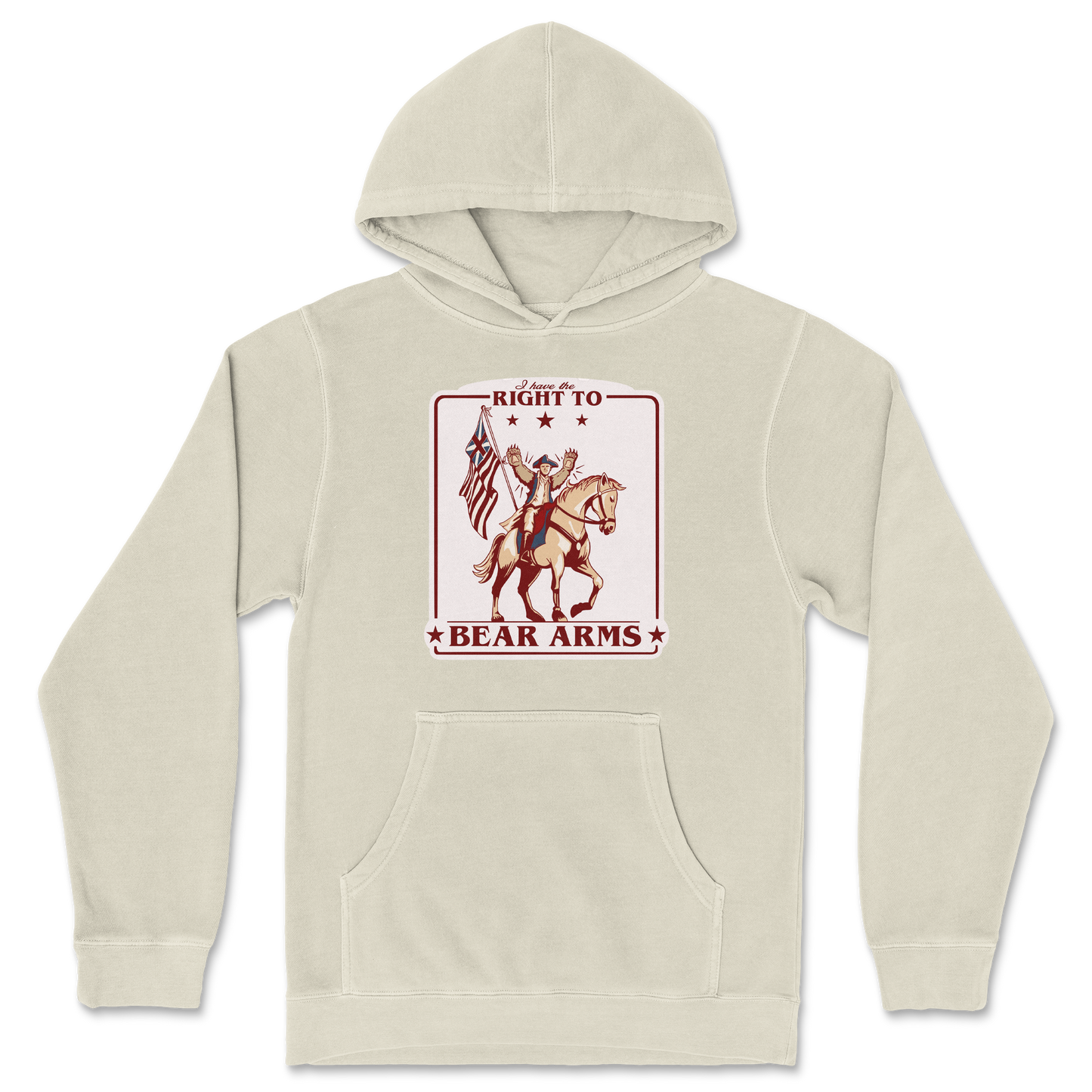 Independent Clothing Co. Hoodie Right to Bear Arms in Ivory