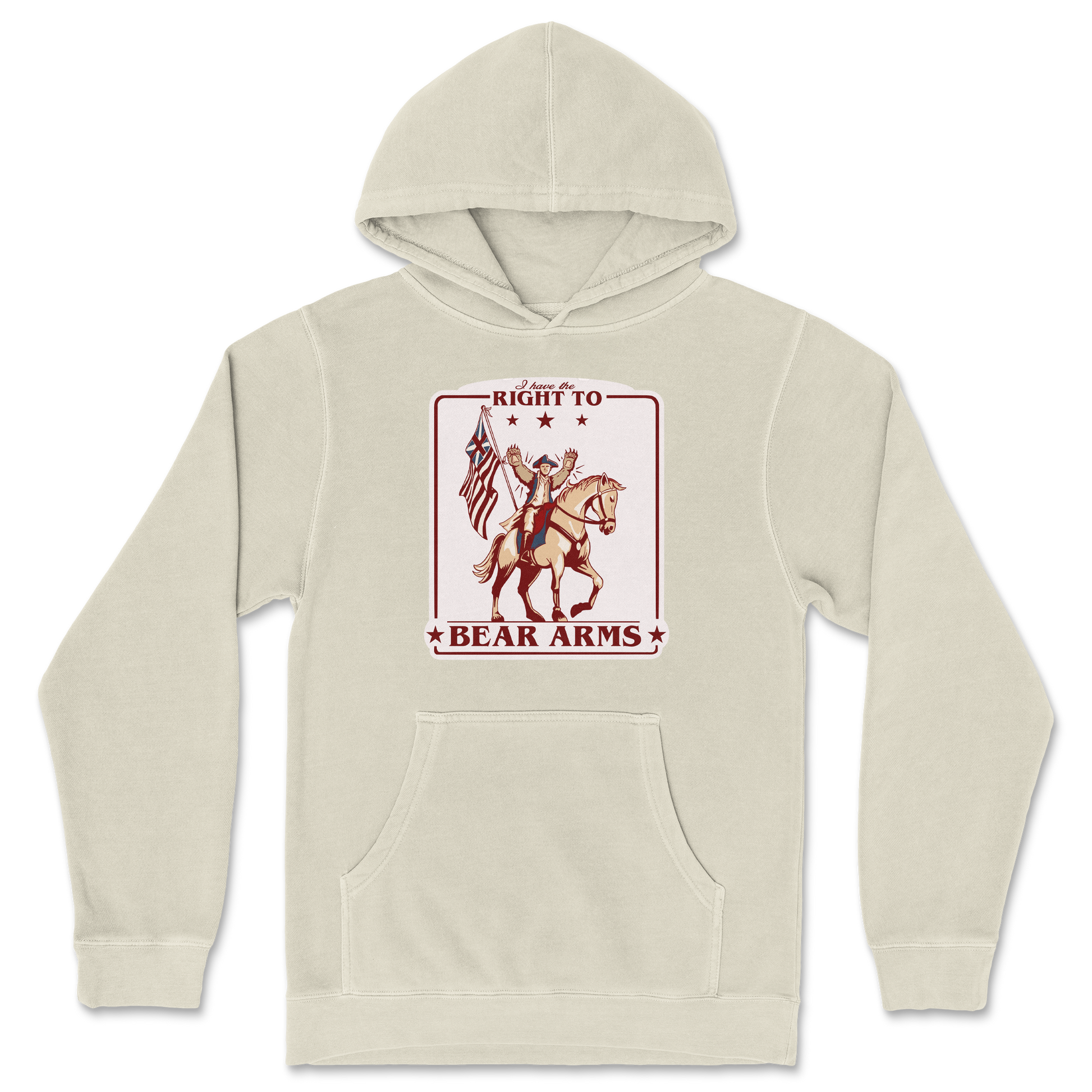 Independent Clothing Co. Hoodie Right to Bear Arms in Ivory
