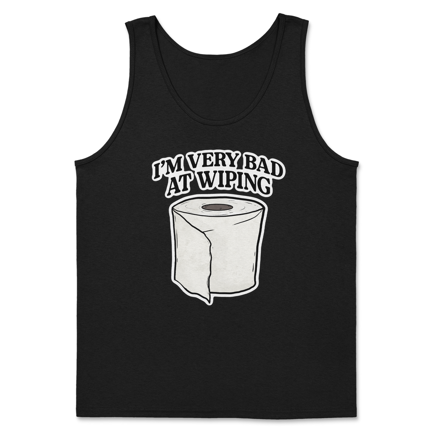 Heavy Blend Tank Top Bad Wiper in Black