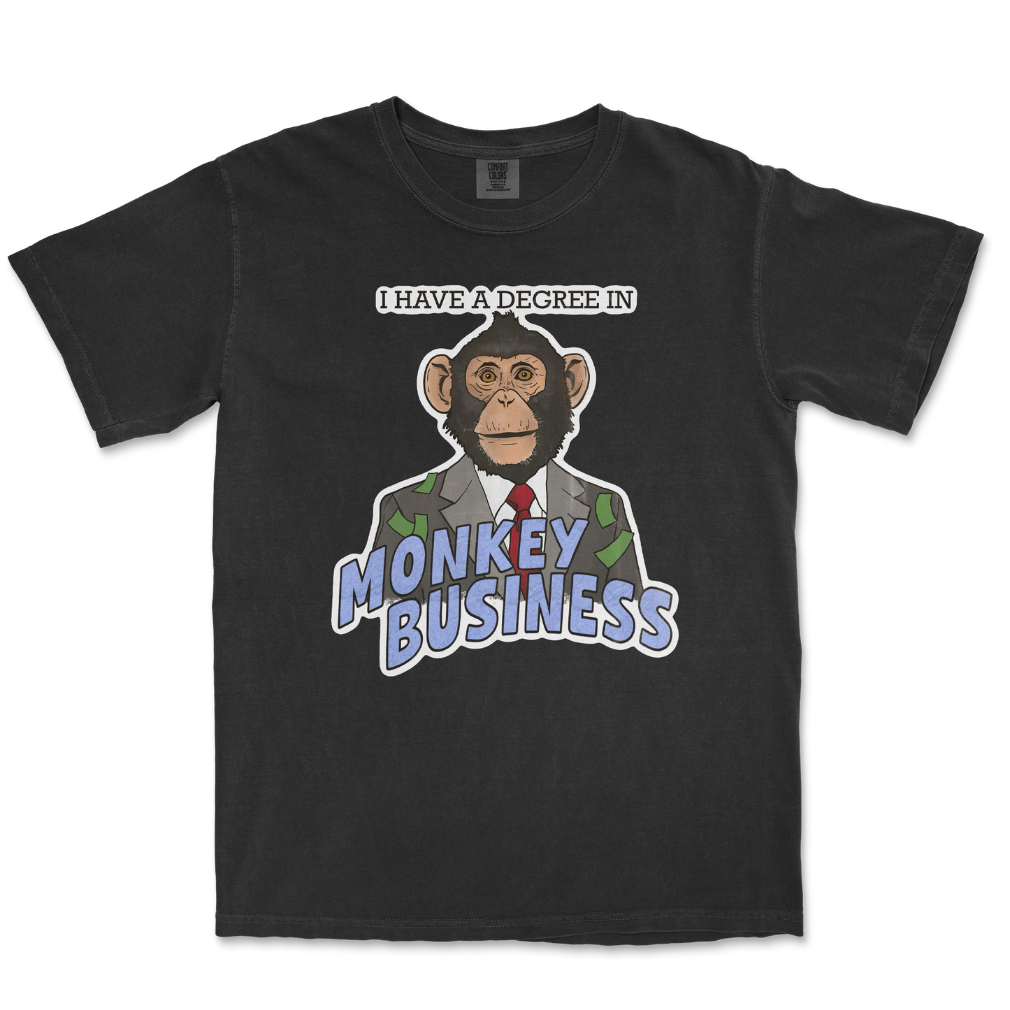 Comfort Colors T-Shirt Monkey Business in Black