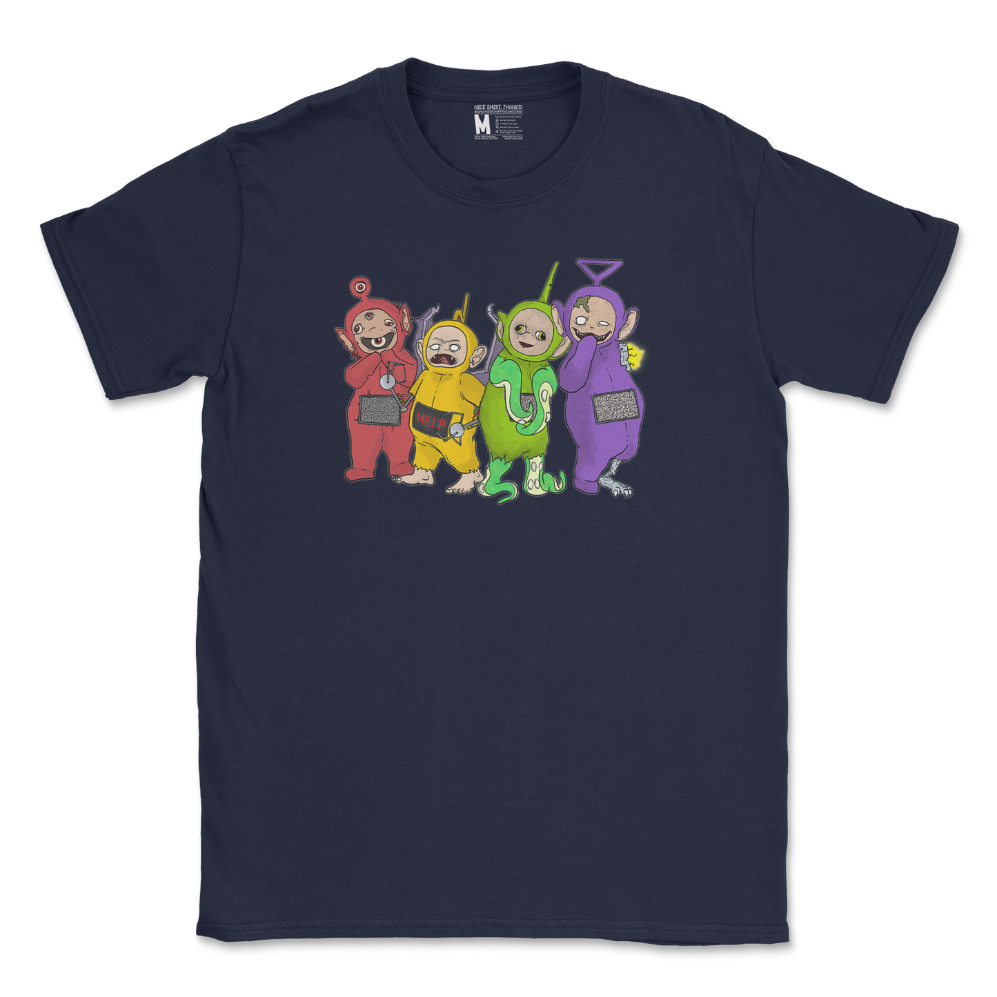 Gildan SoftStyle T-Shirt Telatubbies in Navy