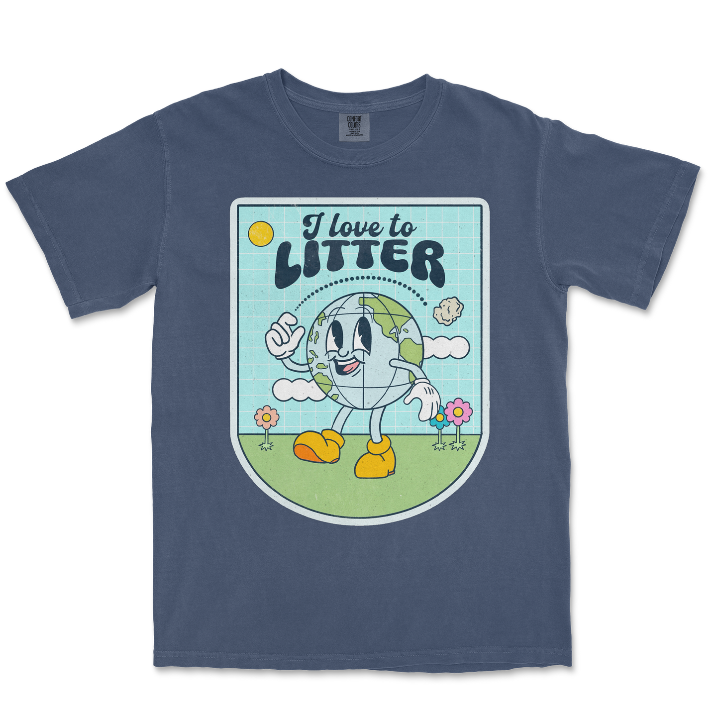 Comfort Colors T-Shirt Earth Day in Midnight