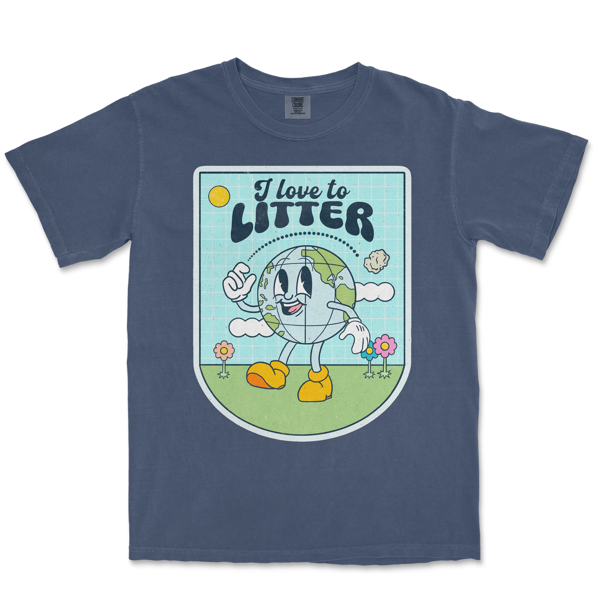 Comfort Colors T-Shirt Earth Day in Midnight