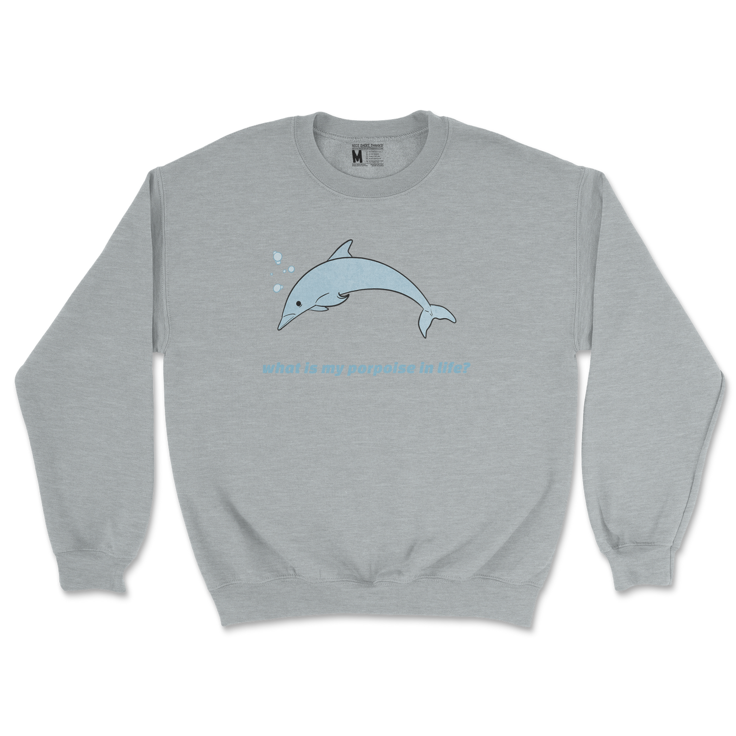 Gildan SoftStyle Crew Neck Porpoise in Sports Grey