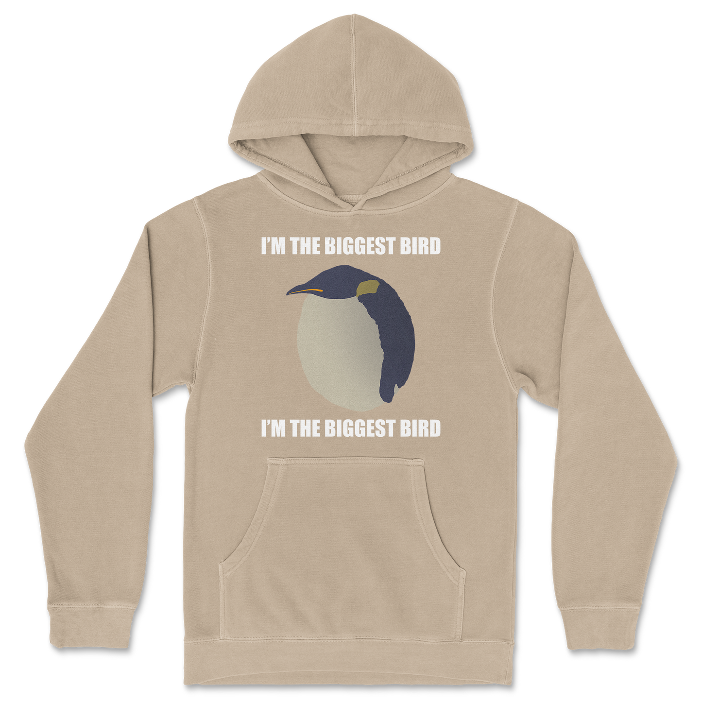 Independent Clothing Co. Hoodie I Am The Biggets Bird in Sandstone