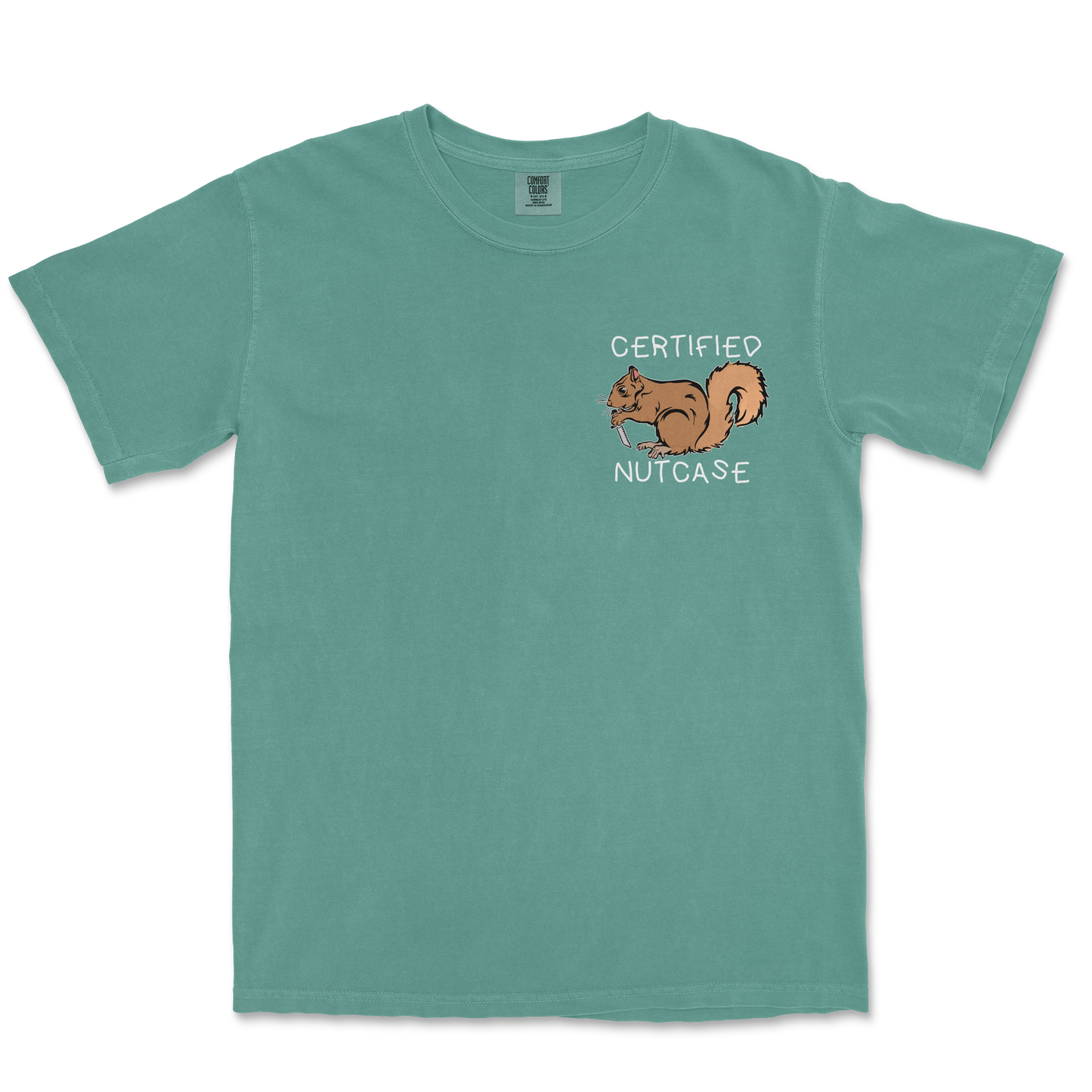 Comfort Colors T-Shirt Nutcase in Light-Green