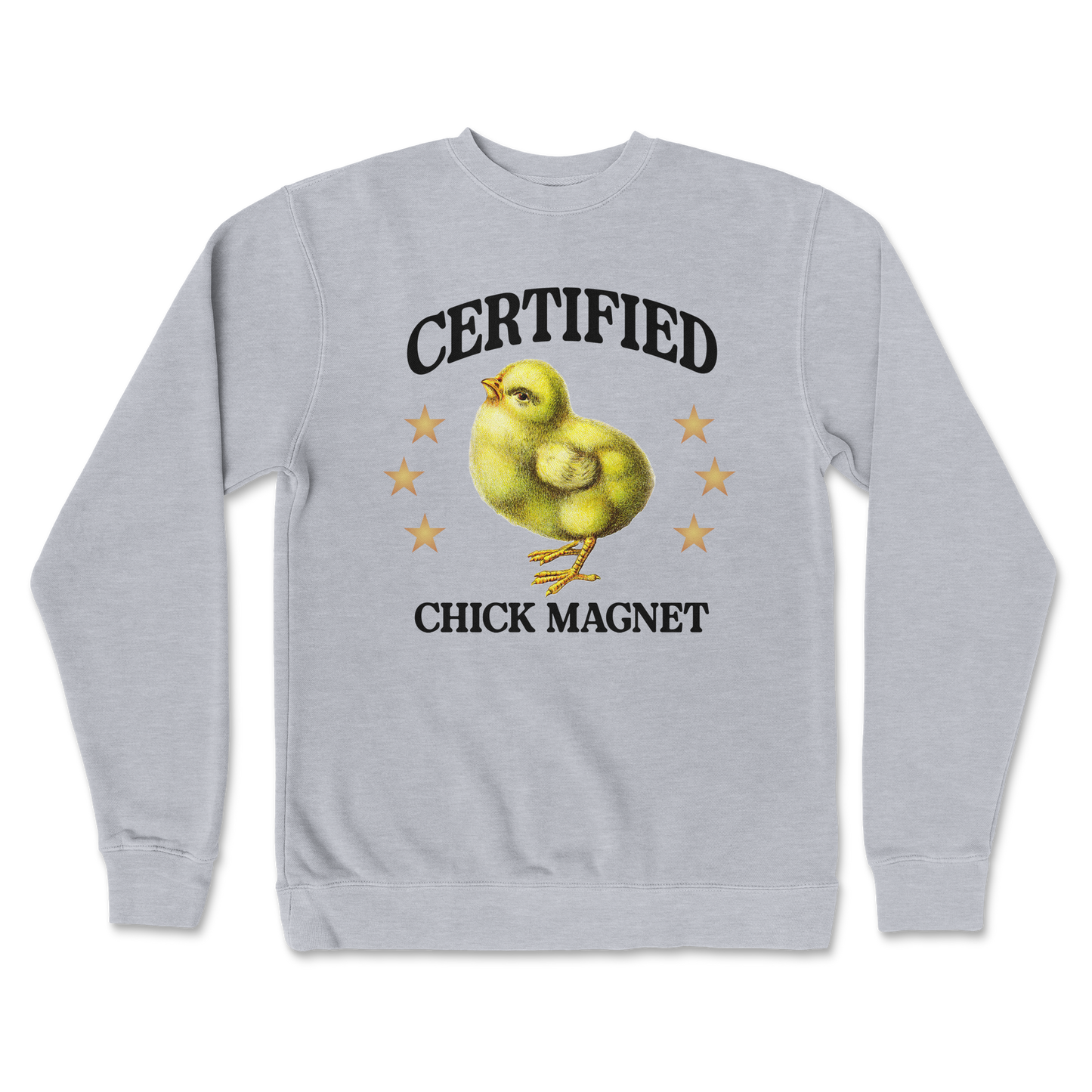 Independent Clothing Co. Crew Neck Chick Magnet in Grey Heather