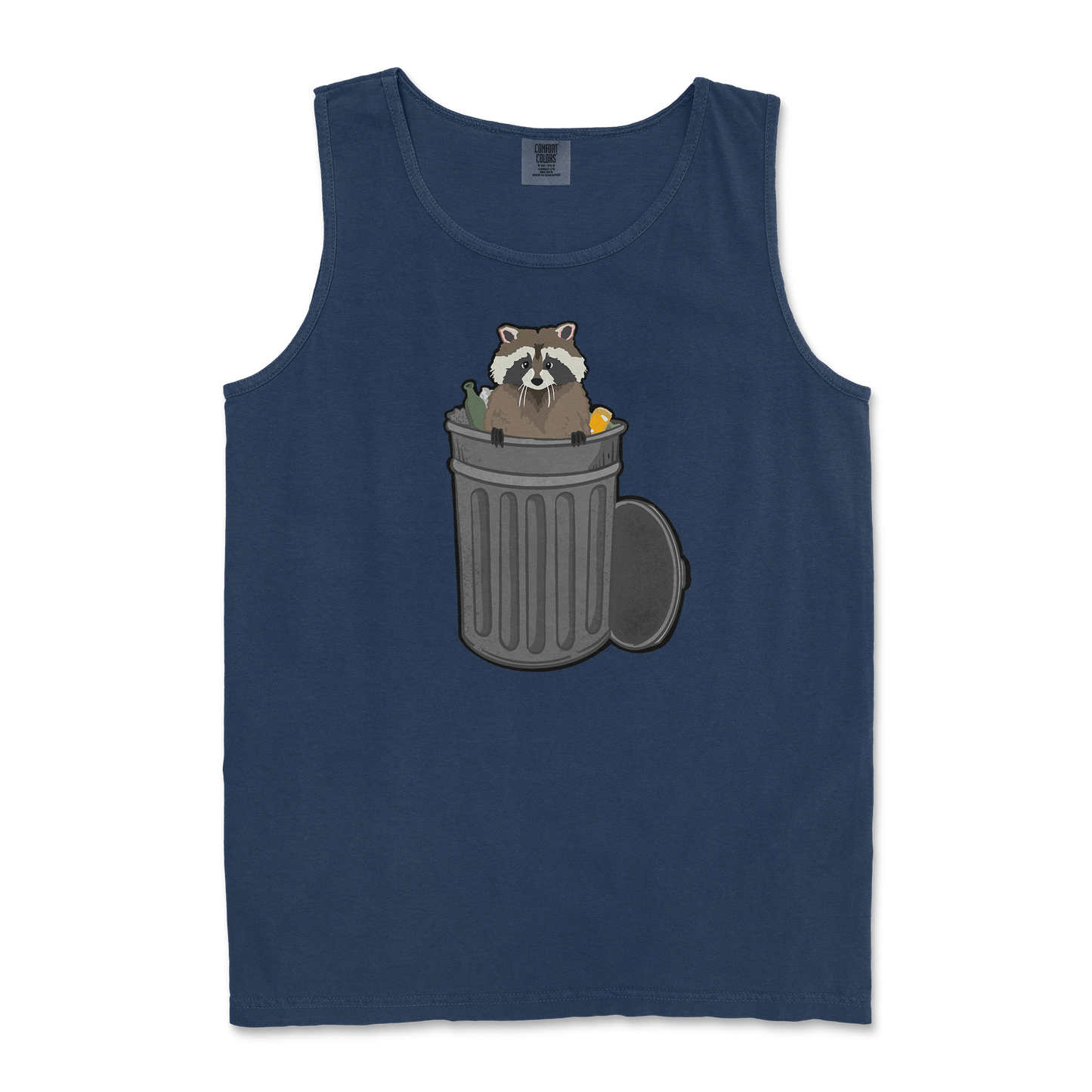Comfort Colors Tank Top Trash Panda Enthusiast in TrueNavy