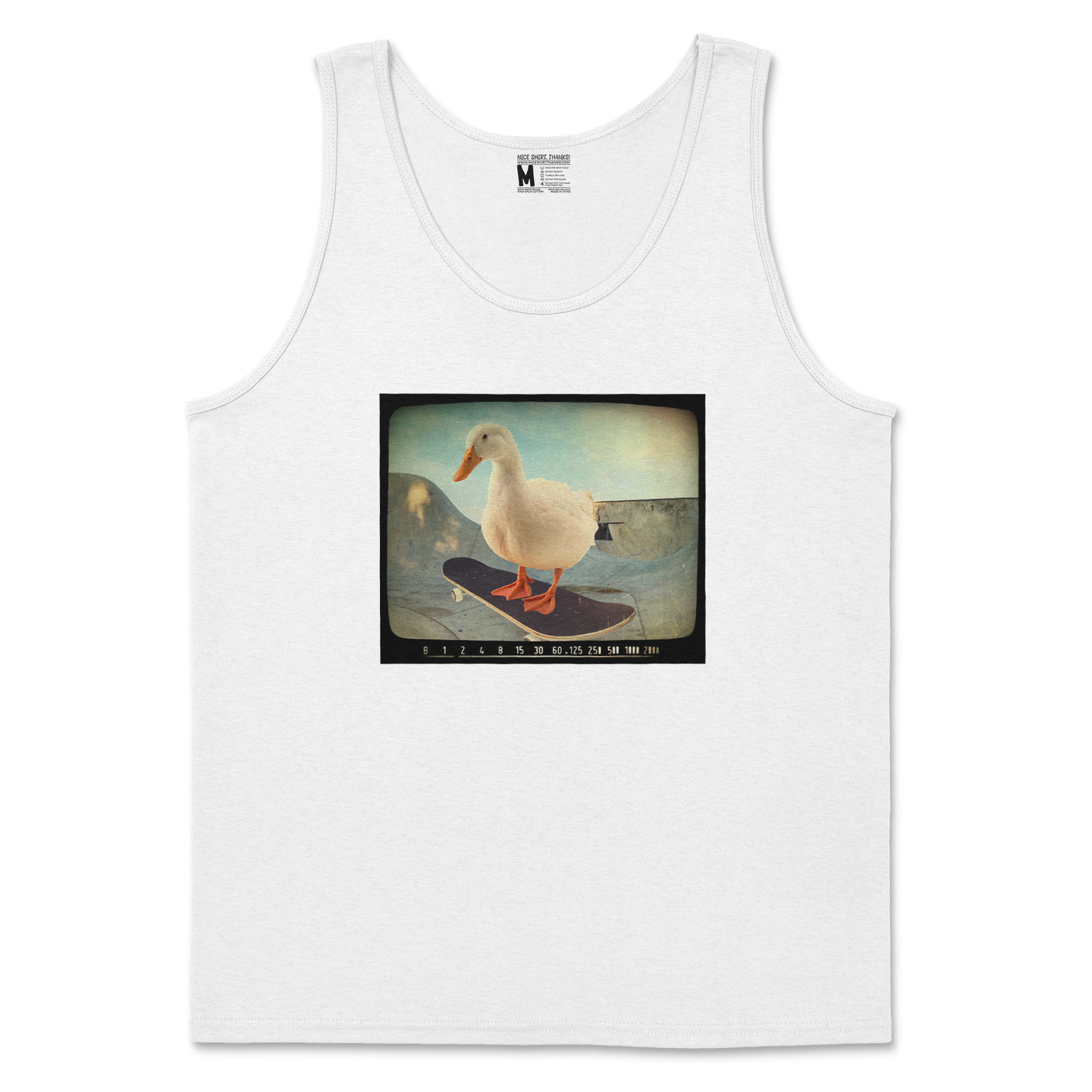 Gildan SoftStyle Tank Top Do A Flip in White